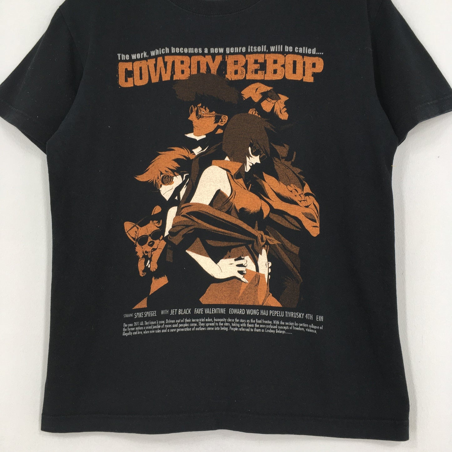 Cowboy Bebop Japanese Anime Manga Black Tshirt