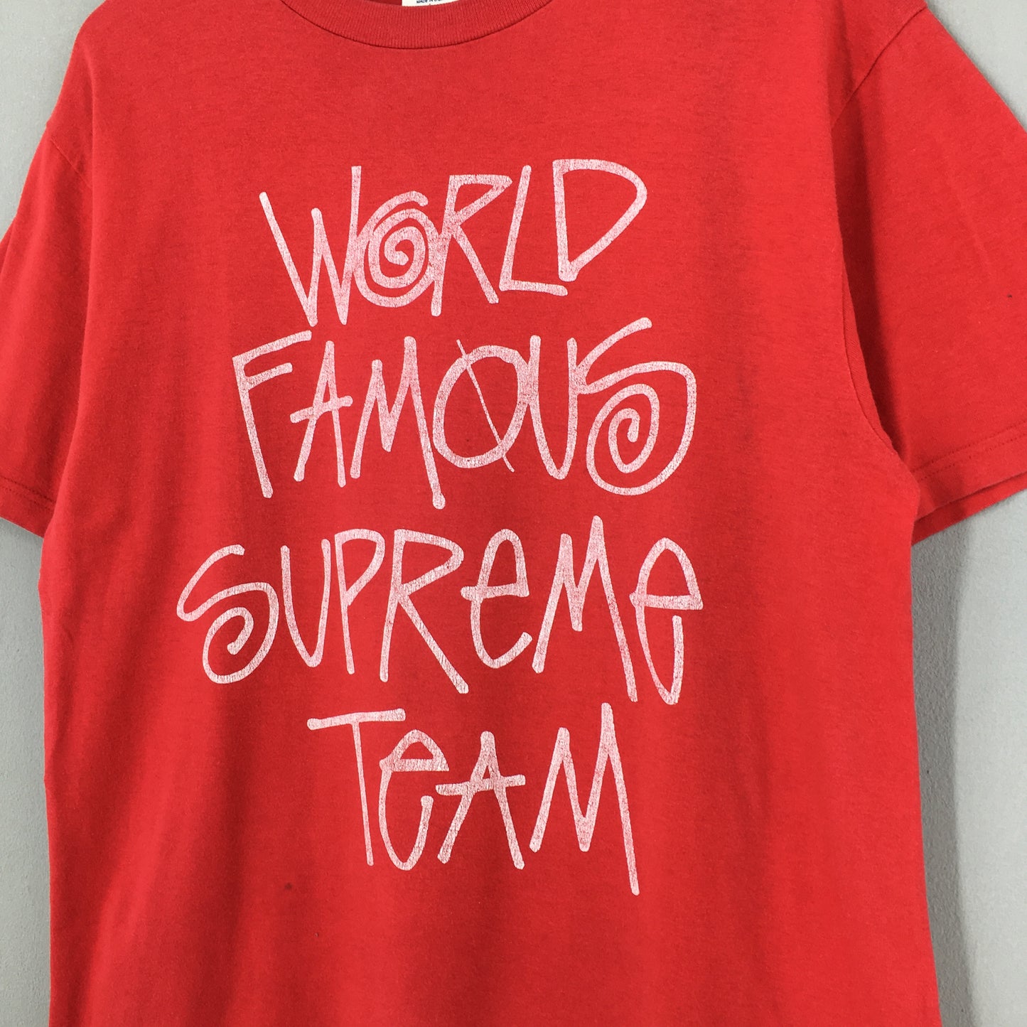 Supreme World Famous Supreme Team Spell T shirt Large