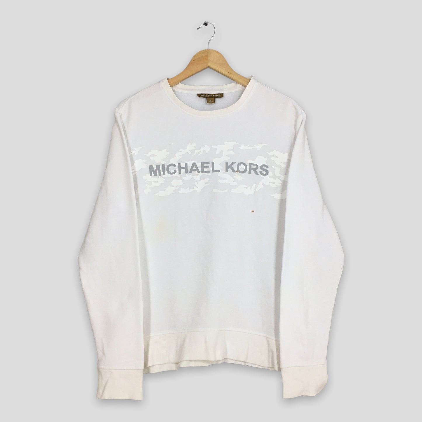 Michael Kors Usa Designer White Sweatshirt Medium