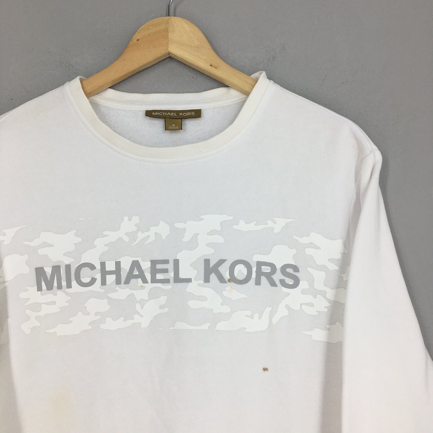 Michael Kors Usa Designer White Sweatshirt Medium