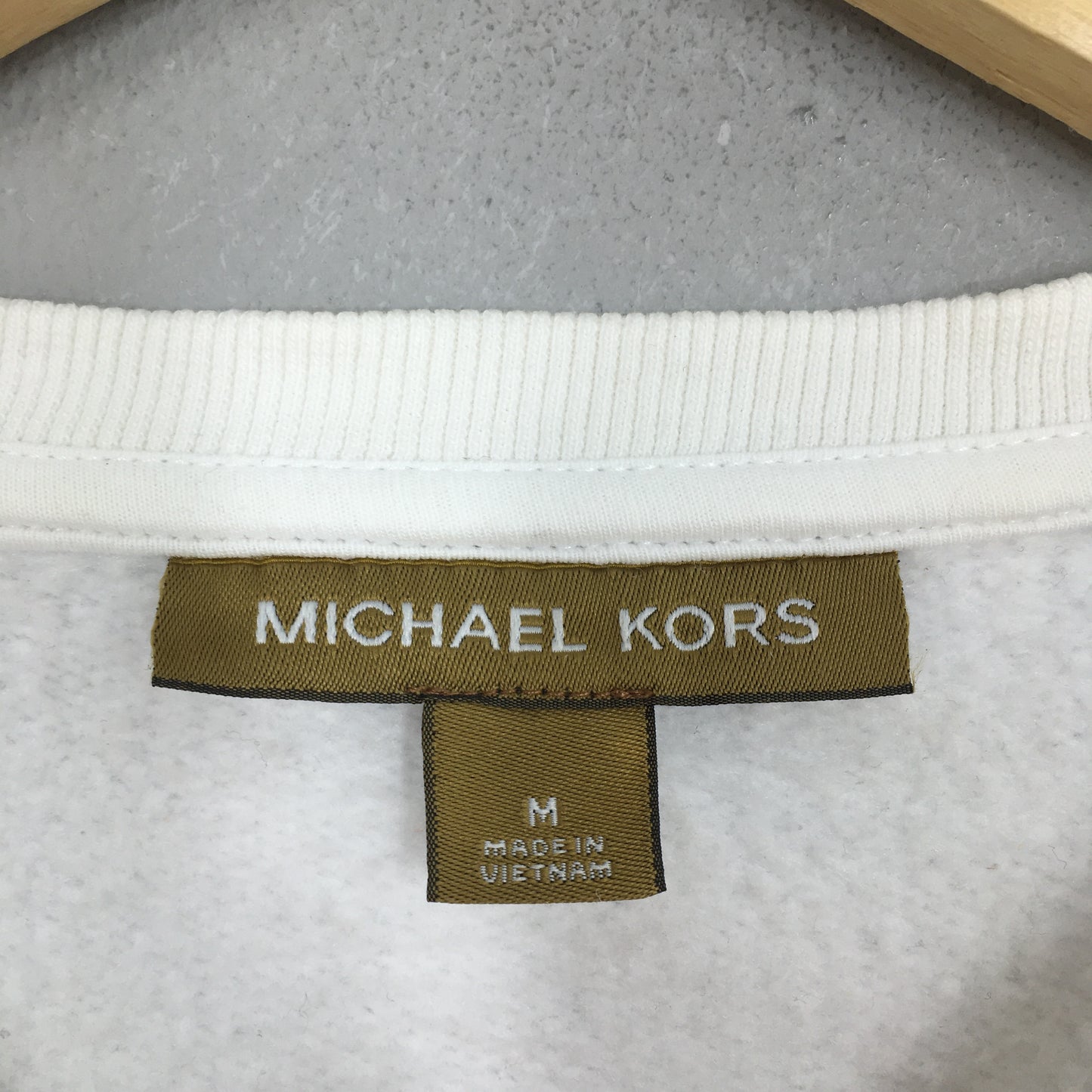 Michael Kors Usa Designer White Sweatshirt Medium