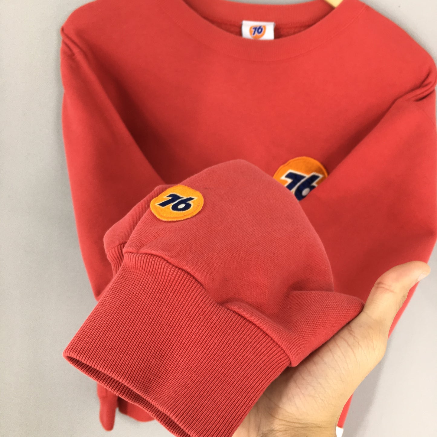 Vintage 76 Lubricants Get The Spirit Racing Red Sweatshirt Small