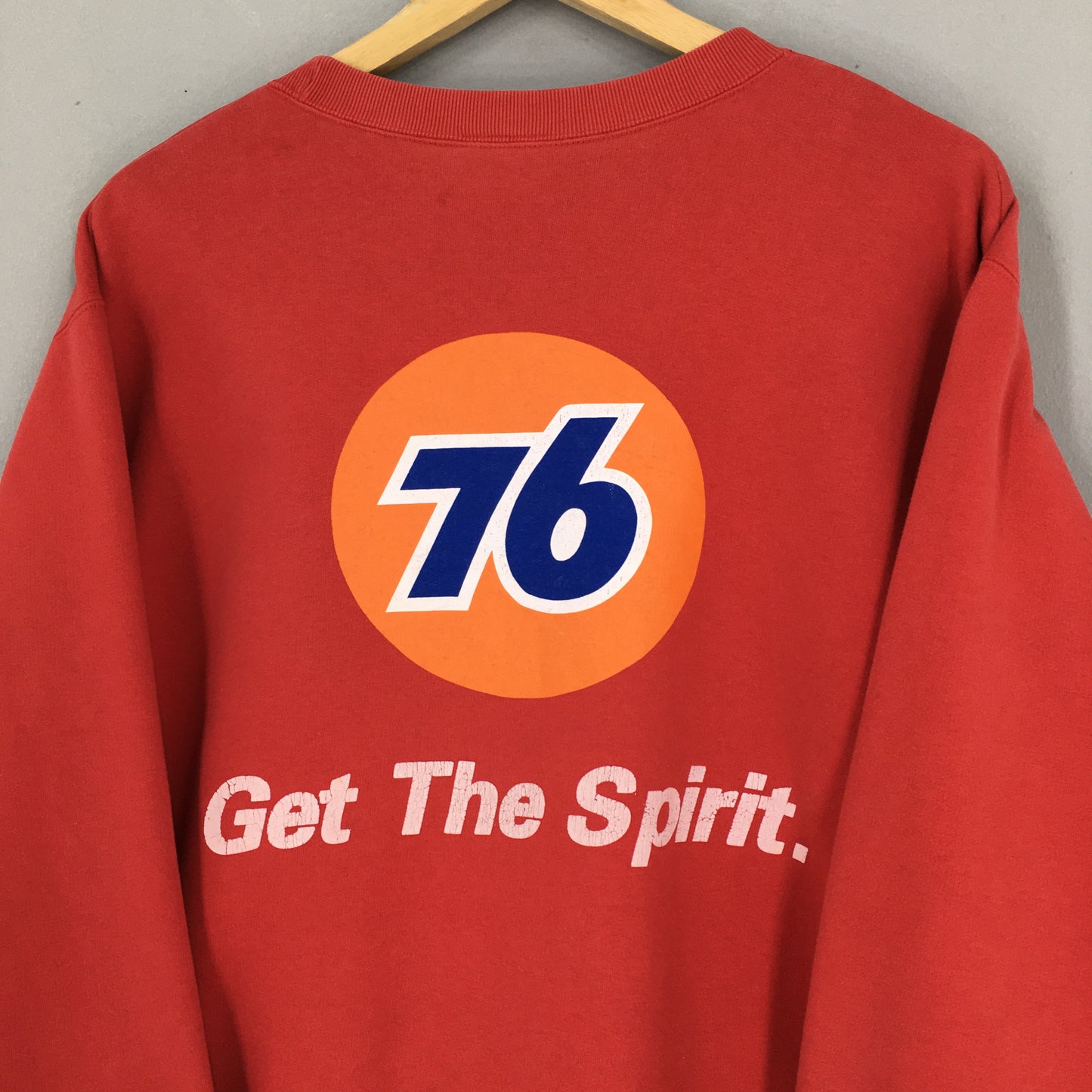 Vintage 76 Lubricants Get The Spirit Racing Red Sweatshirt Small