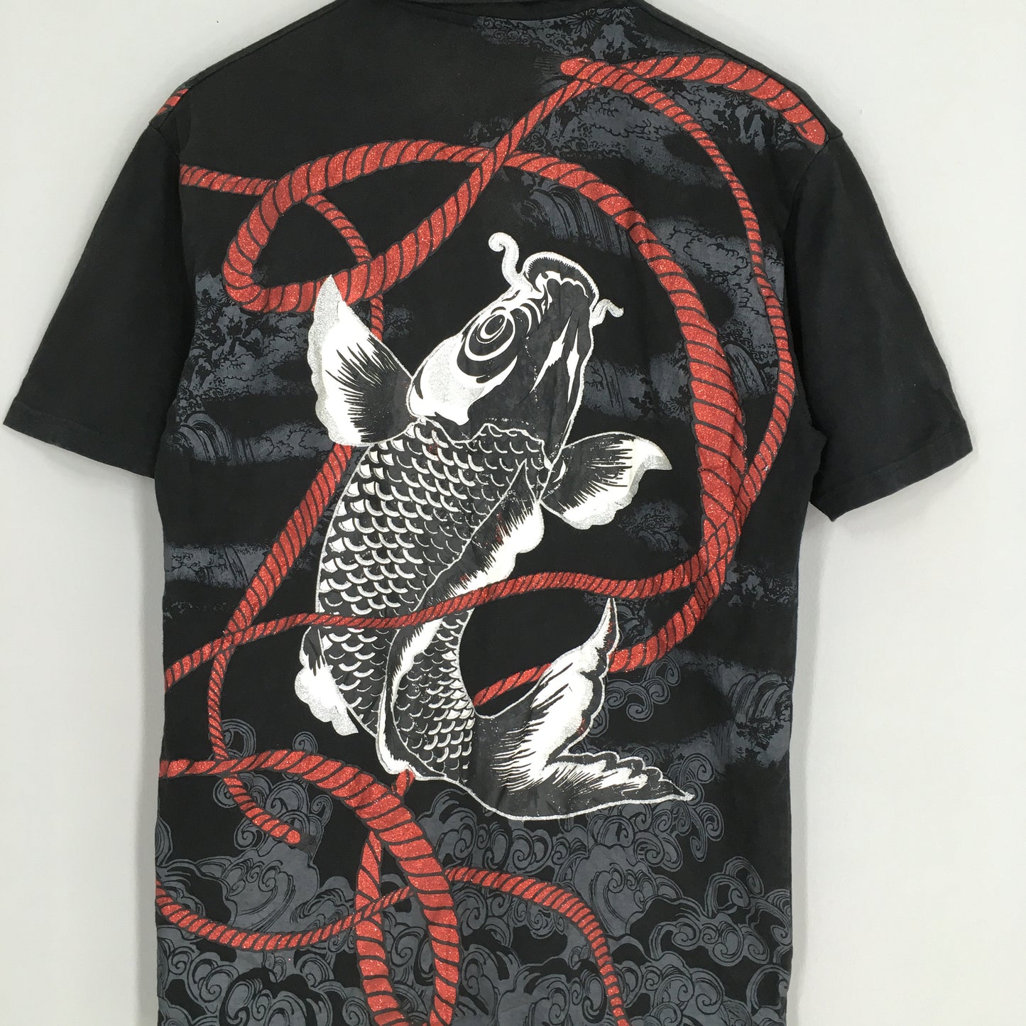 Fish Koi Japan Sukajan Shirt Small