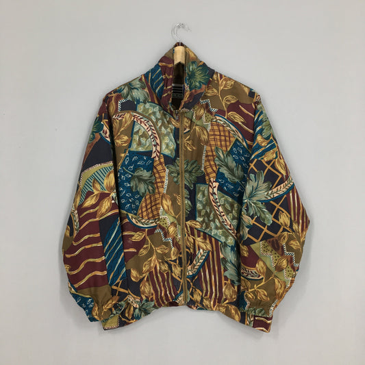 Baroque Abstract Pattern Multicolor Jacket Medium