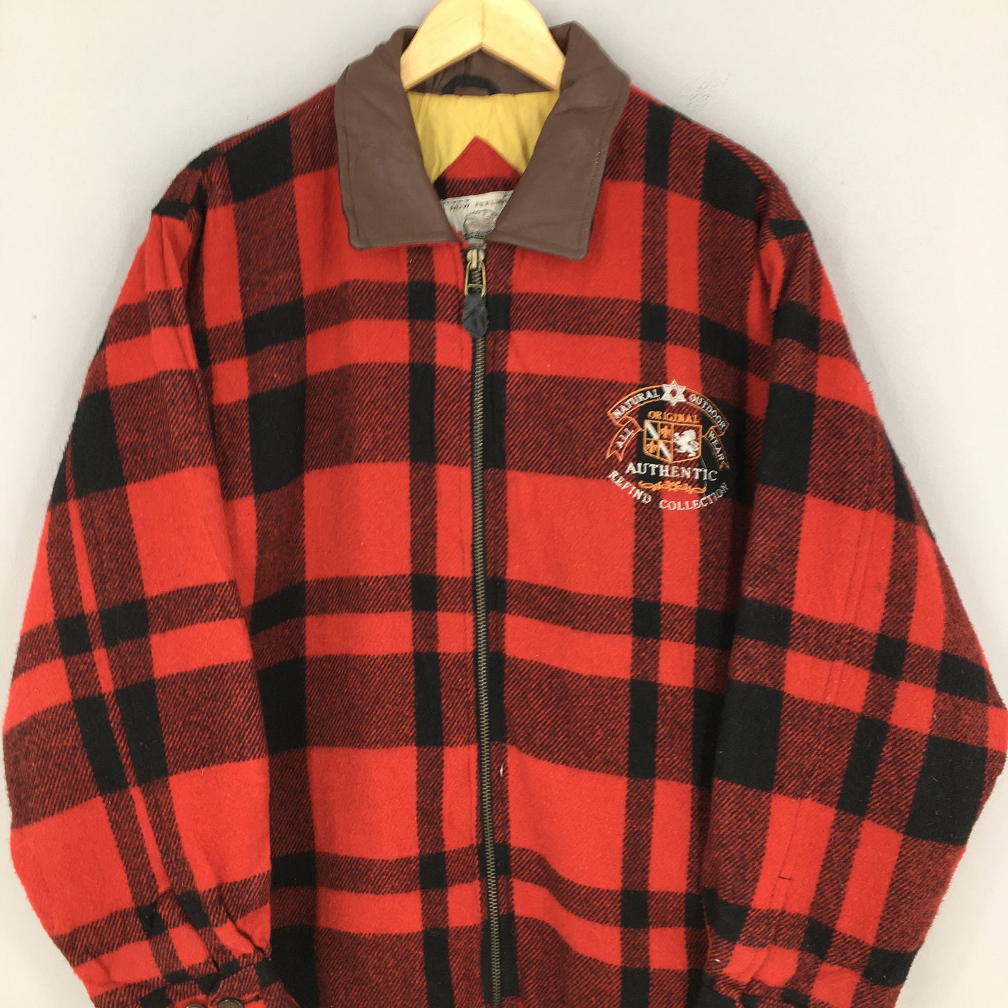 Checkered Red Tartan Zipper Jacket