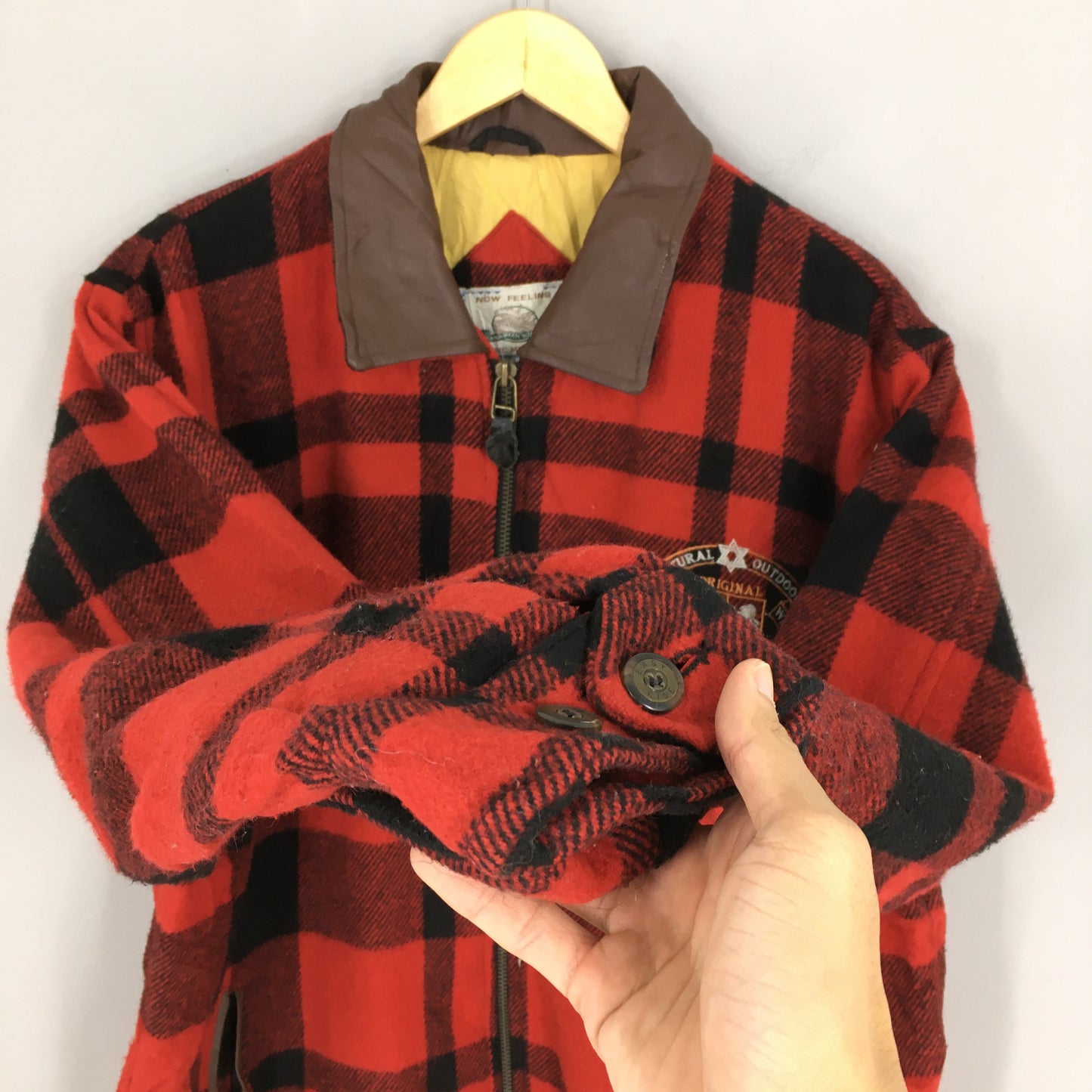 Checkered Red Tartan Zipper Jacket