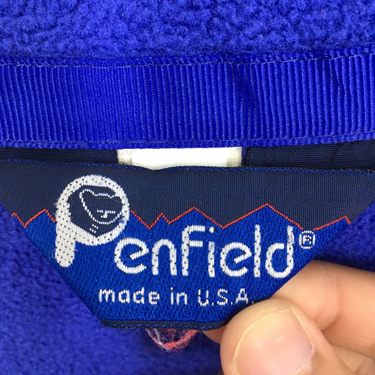 Penfield Fleece Blue Sweater Jacket Medium