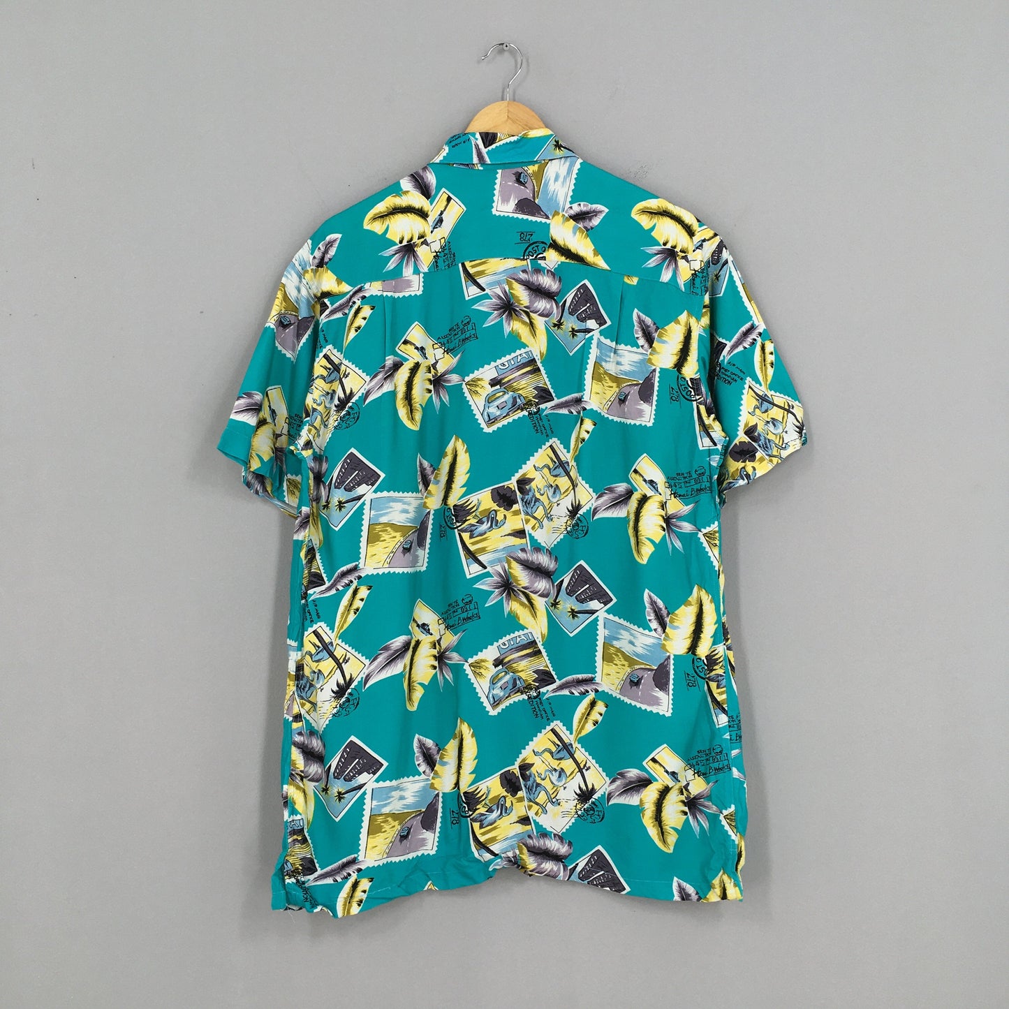 Aloha Hawaiian Rayon Shirt Large