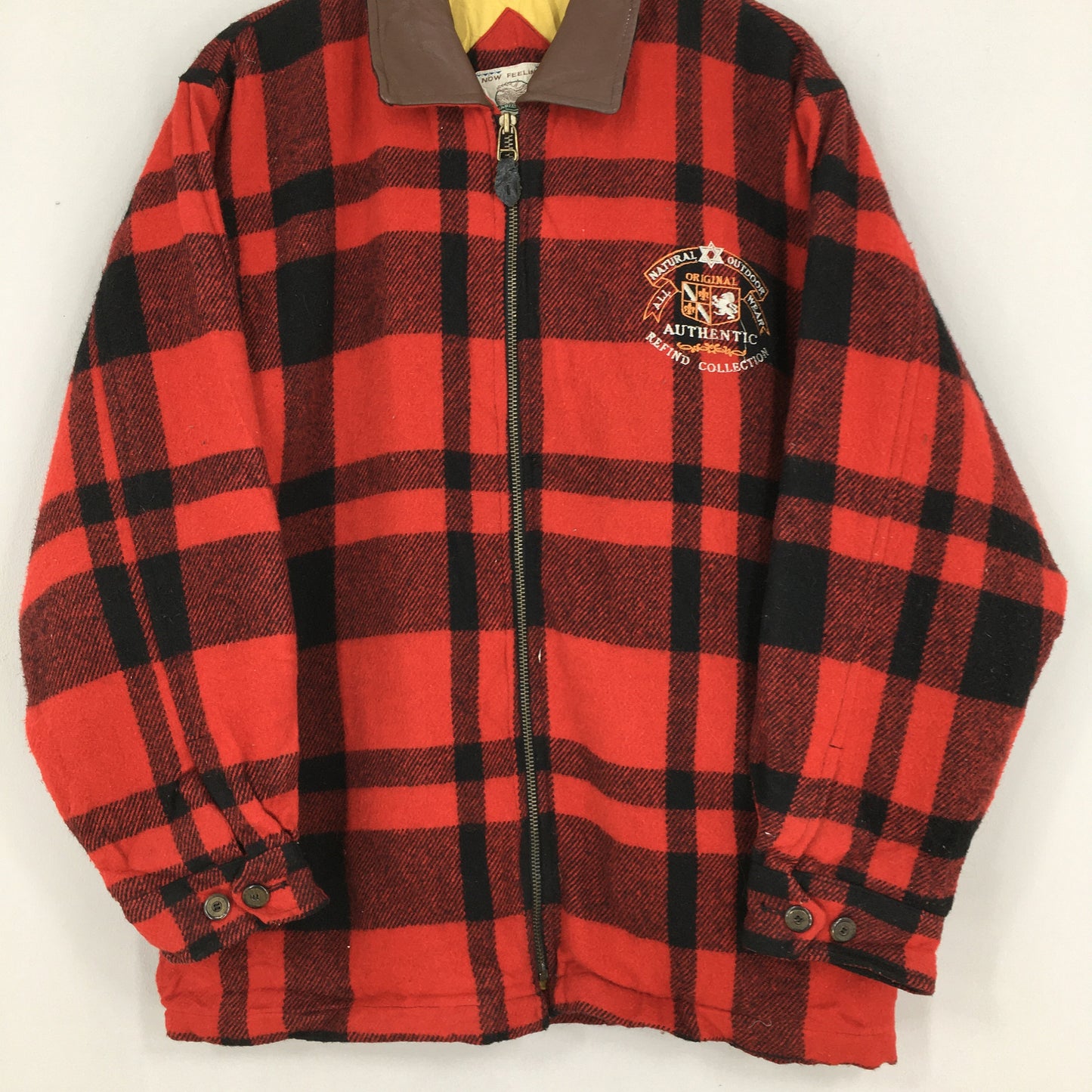 Checkered Red Tartan Zipper Jacket