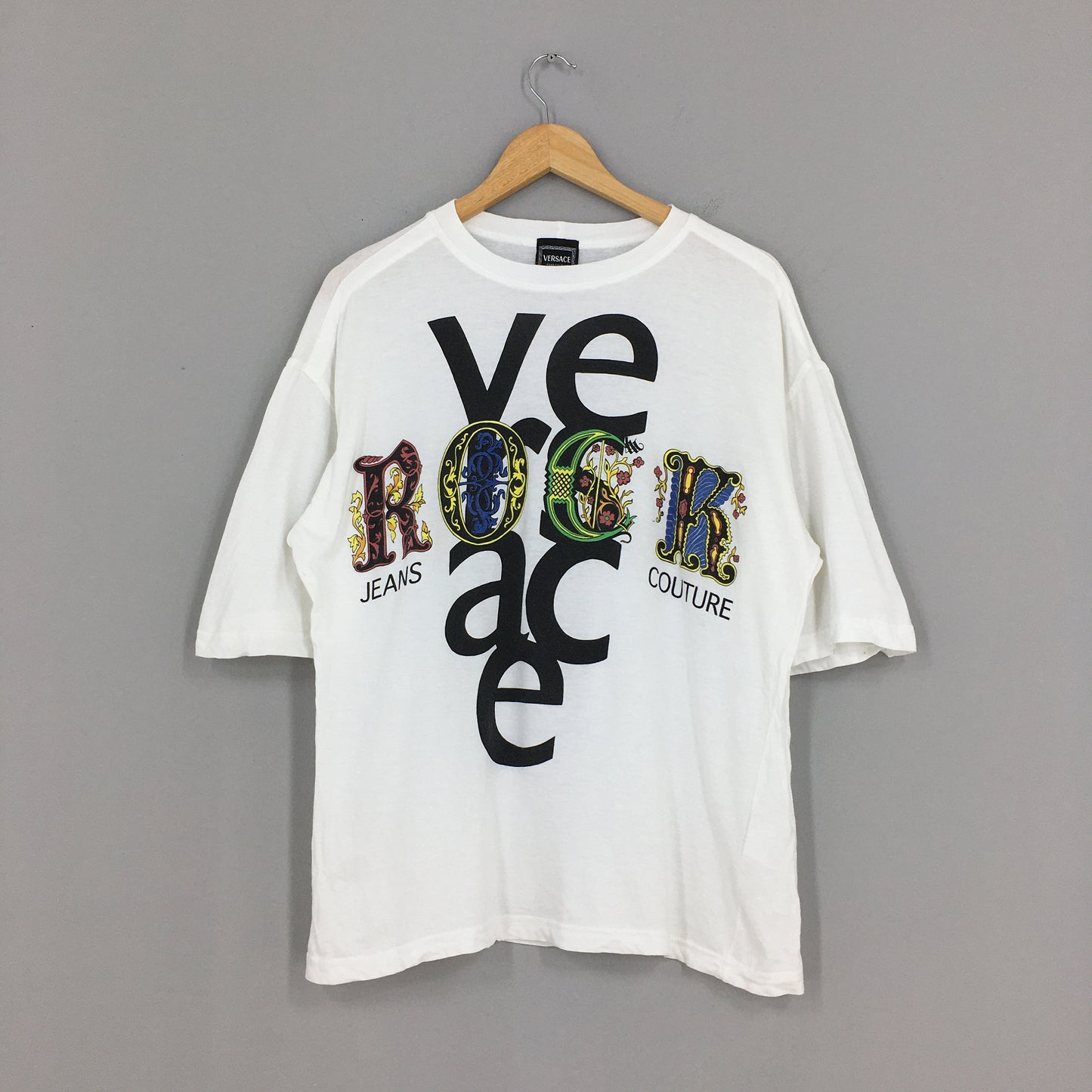 Versace Rock White Tshirt Small