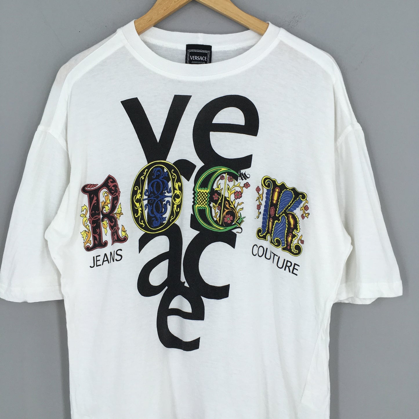 Versace Rock White Tshirt Small