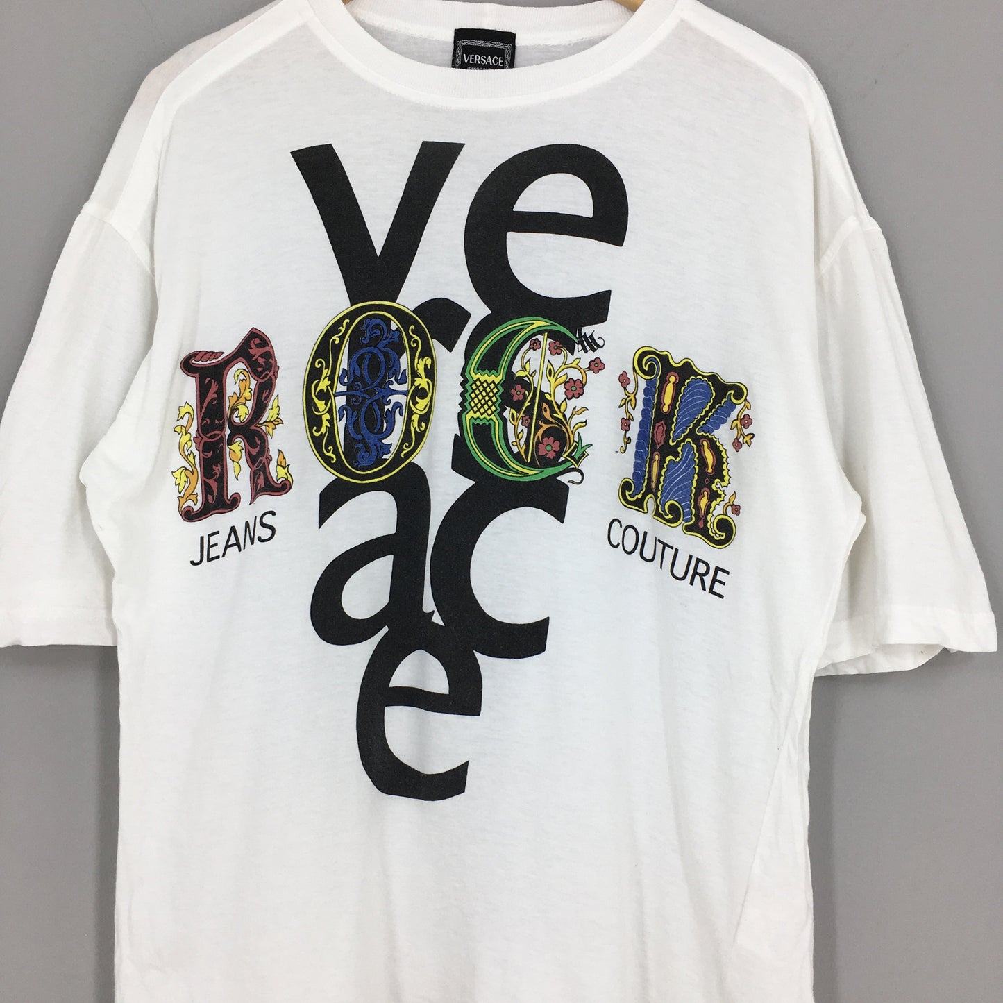 Versace Rock White Tshirt Small