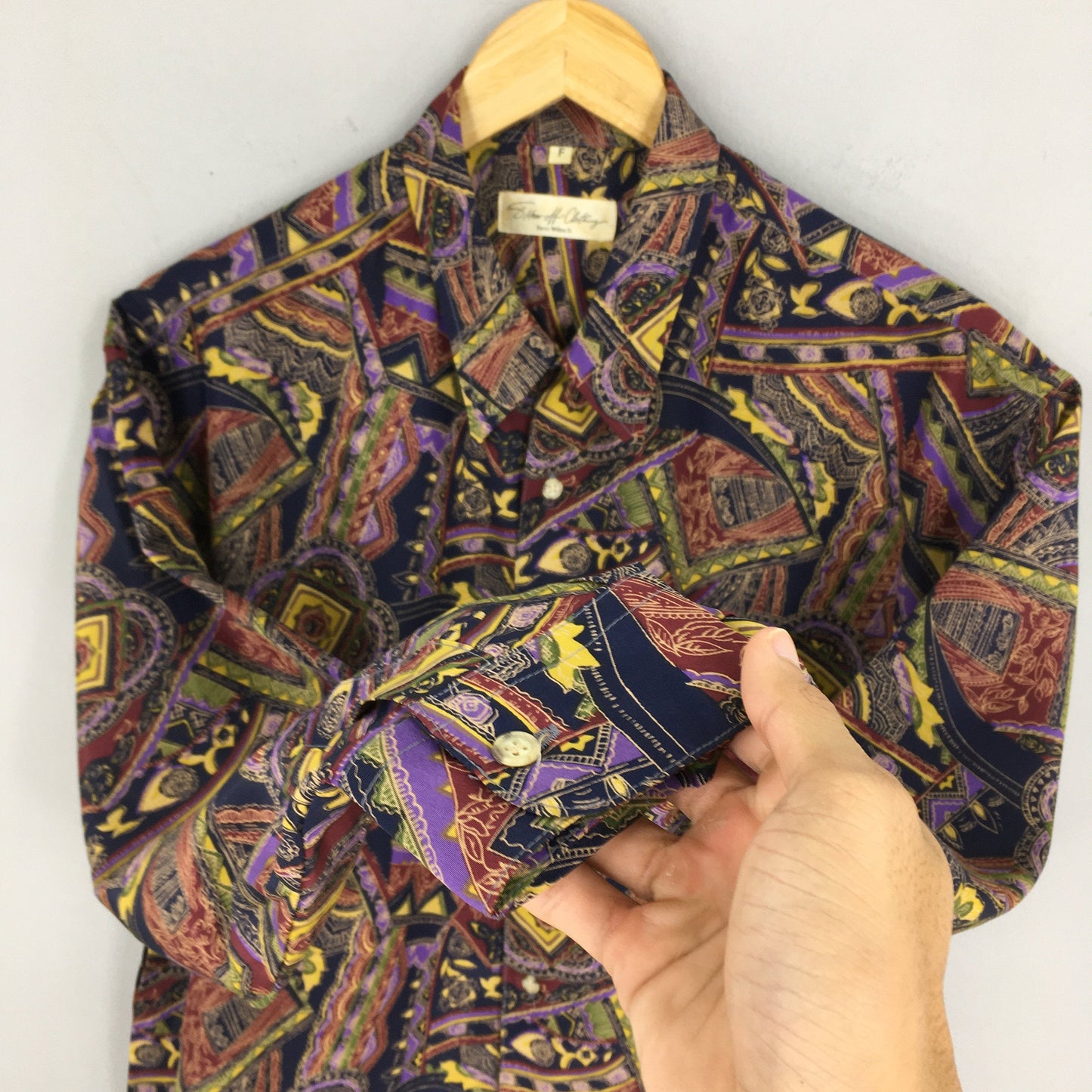 Psychedelic Fashion Polyester Baroque Shirt Large