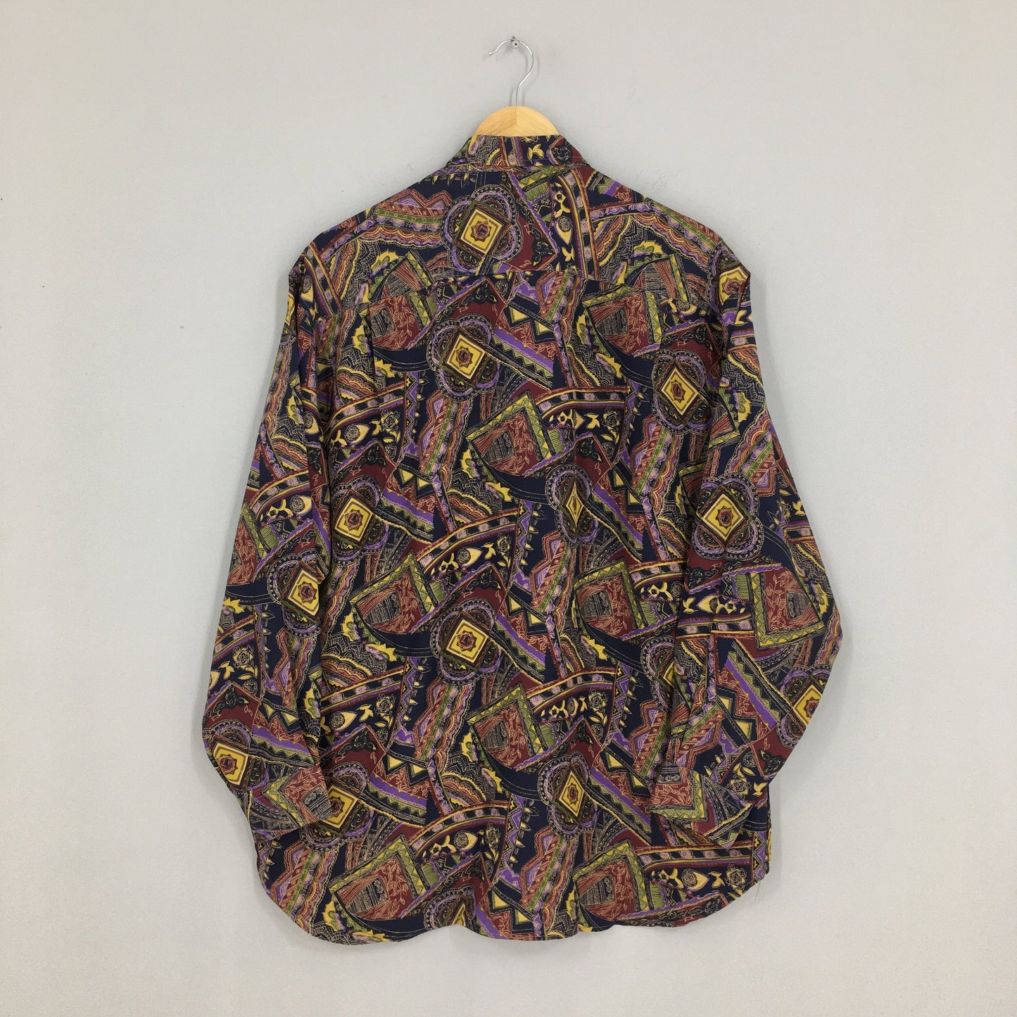 Psychedelic Fashion Polyester Baroque Shirt Large