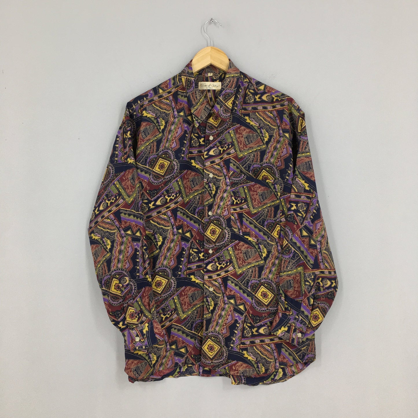 Psychedelic Fashion Polyester Baroque Shirt Large