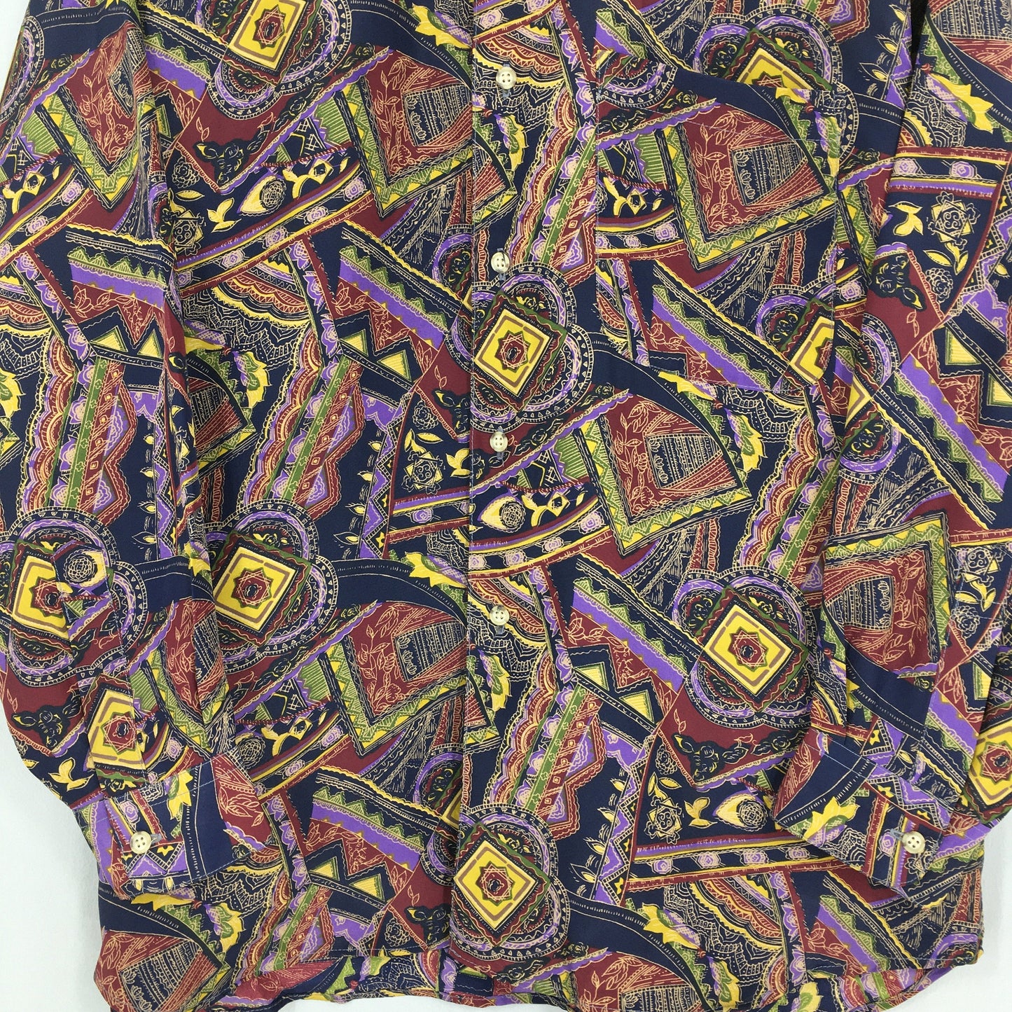 Psychedelic Fashion Polyester Baroque Shirt Large