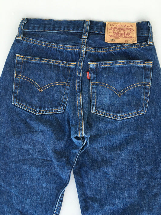 Sz 25 Levis 501 Jeans High Waisted