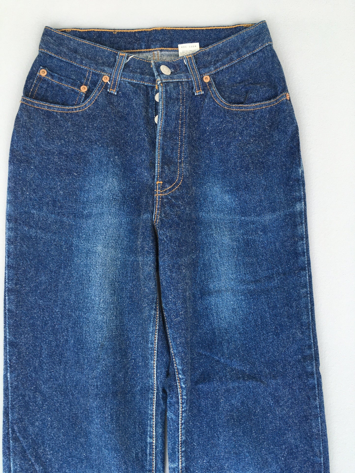 Size 24x28 Levis 501 Indigo Blue Jeans High Waisted