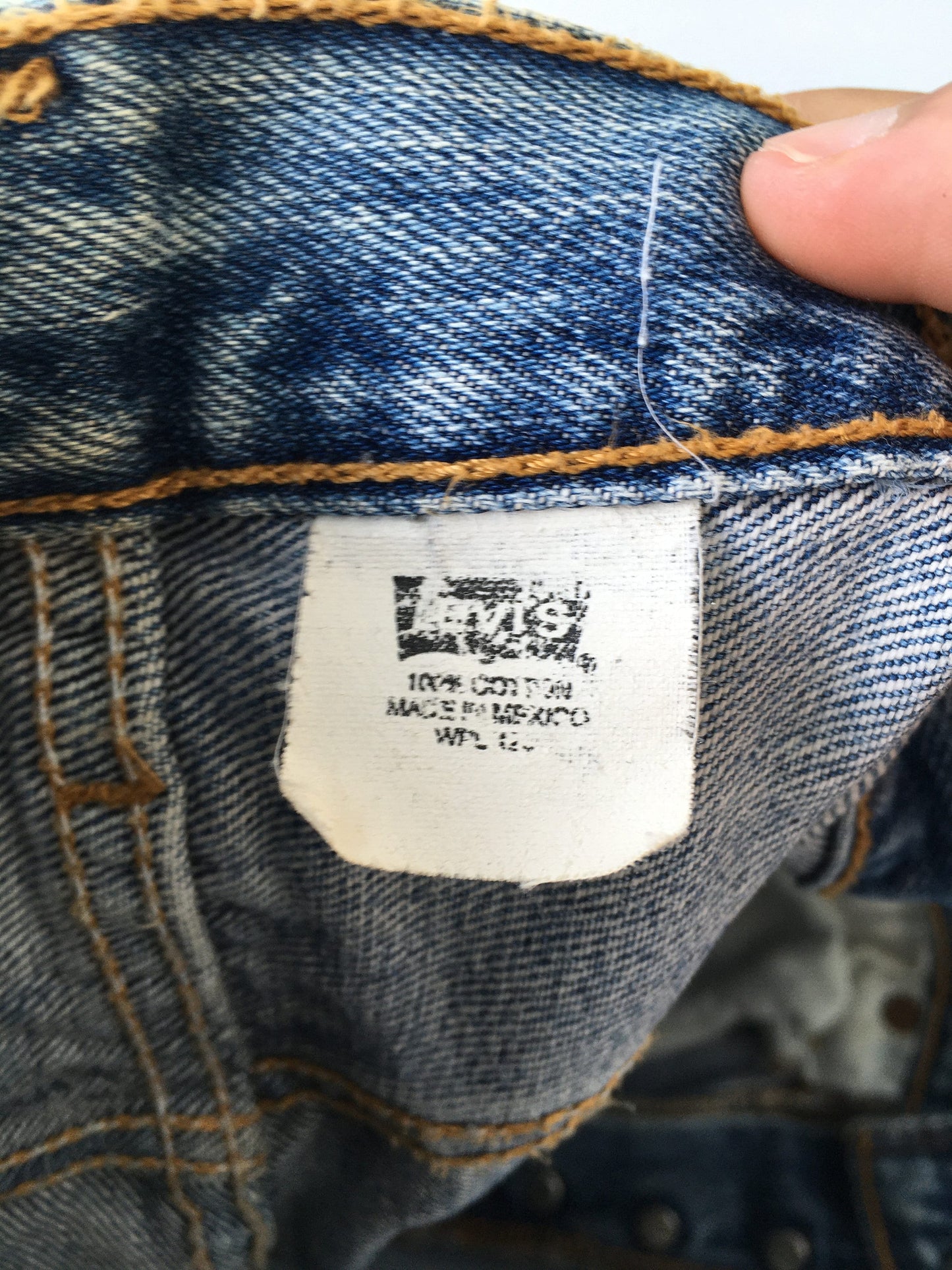 Size 28x33 Levi's 501 Faded Blue Dirty Jeans