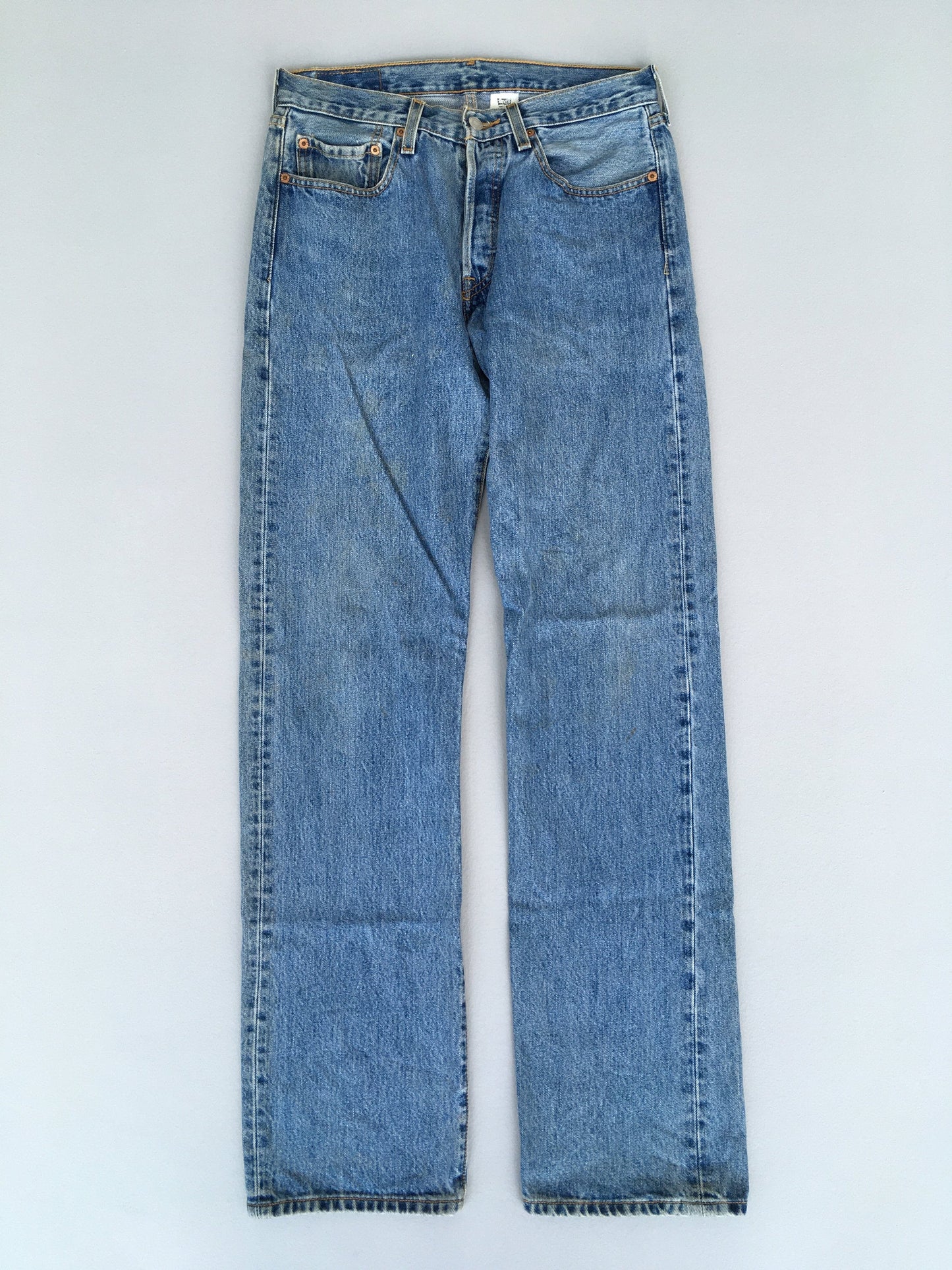 Size 28x33 Levi's 501 Faded Blue Dirty Jeans