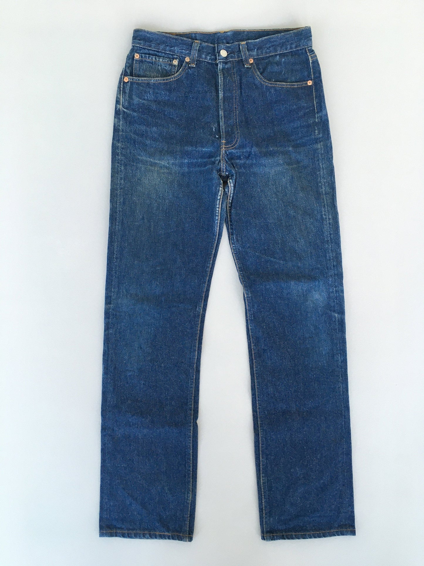 Sz 30 Levis 501 Men Denim Jeans High Waisted