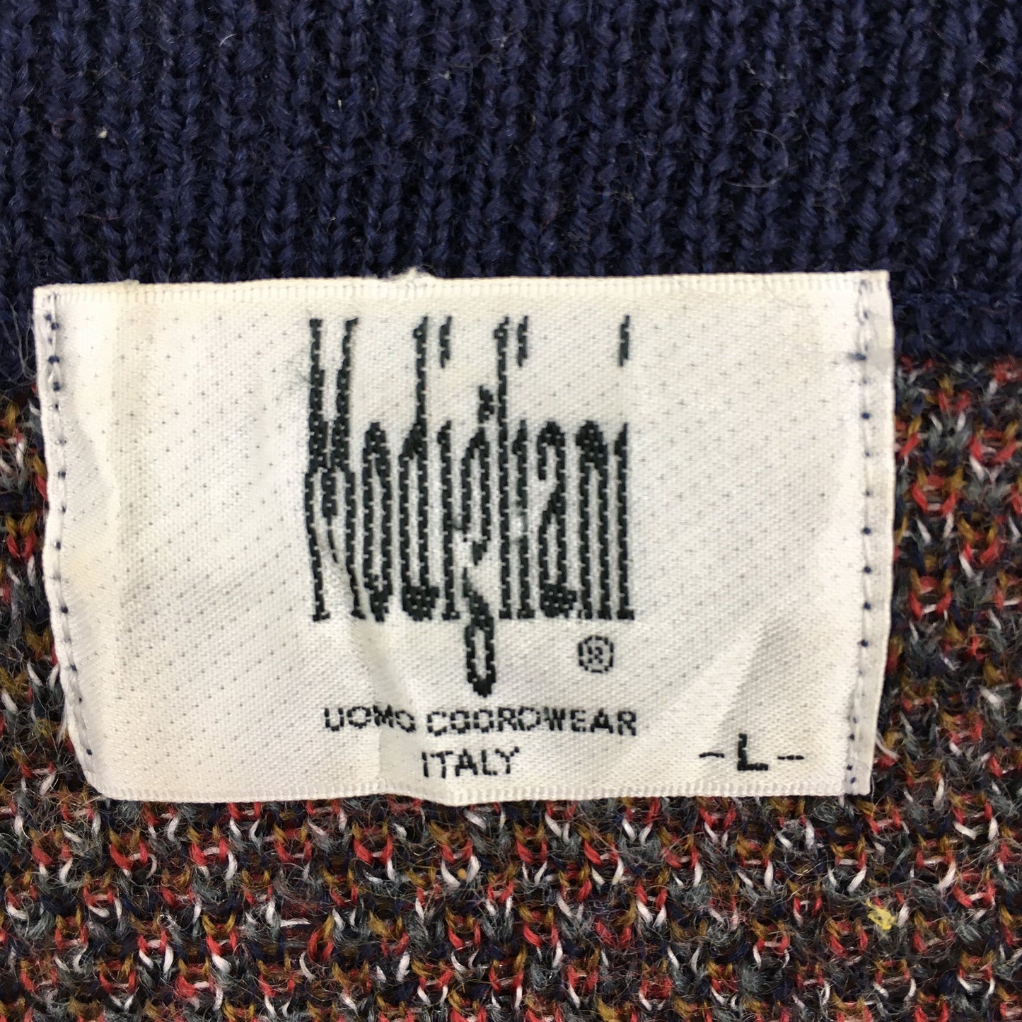 Modigliani Abstract Navajo Crewneck Wool Knitwear Large