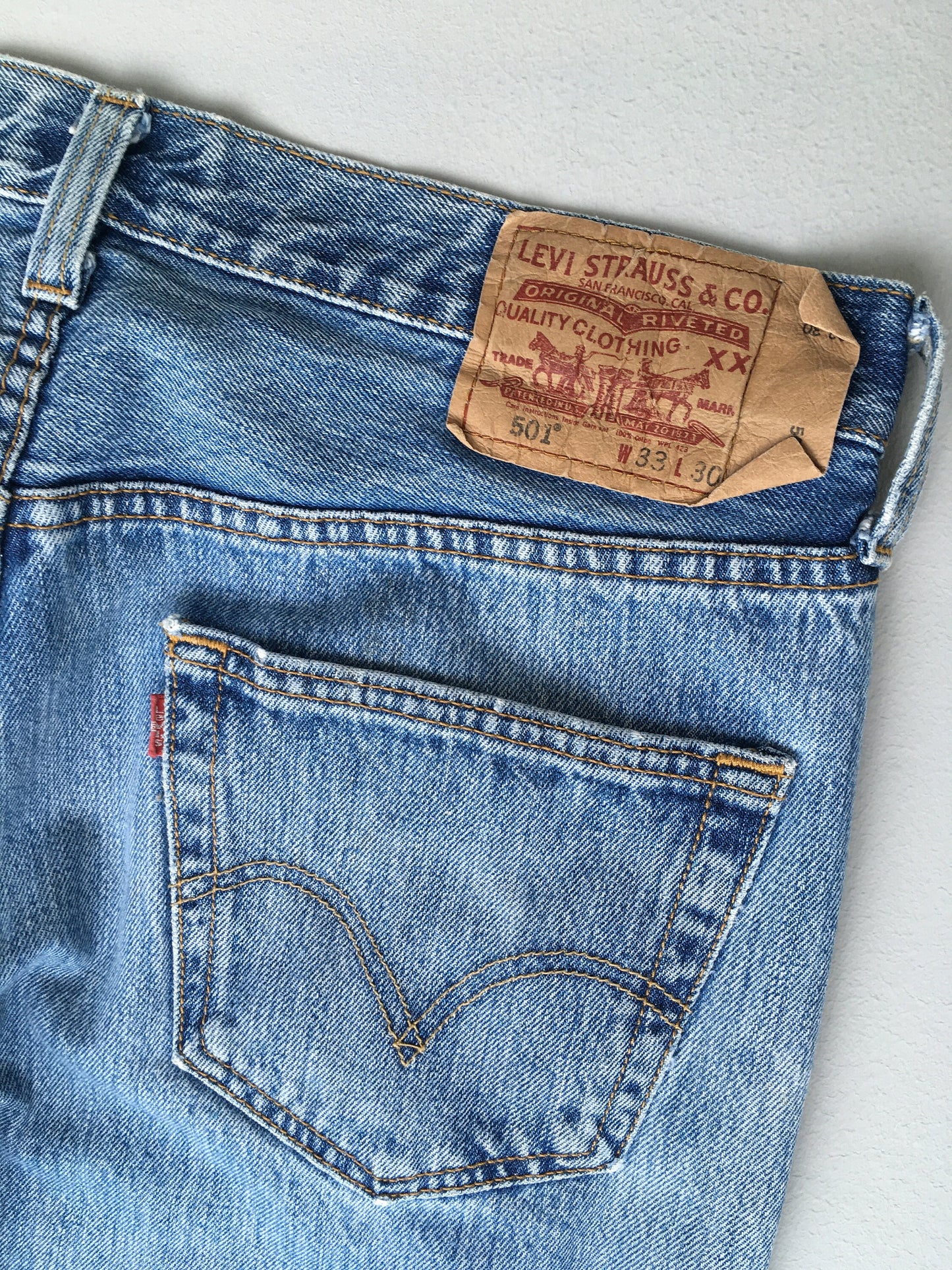 Size 30 Levis 501 Original Jeans High Waisted