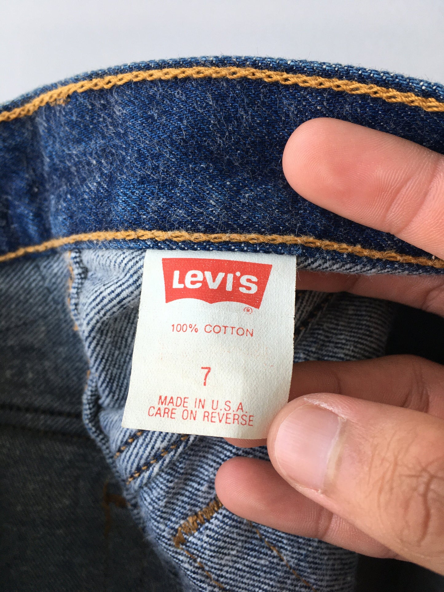 Size 24x28 Levis 501 Indigo Blue Jeans High Waisted