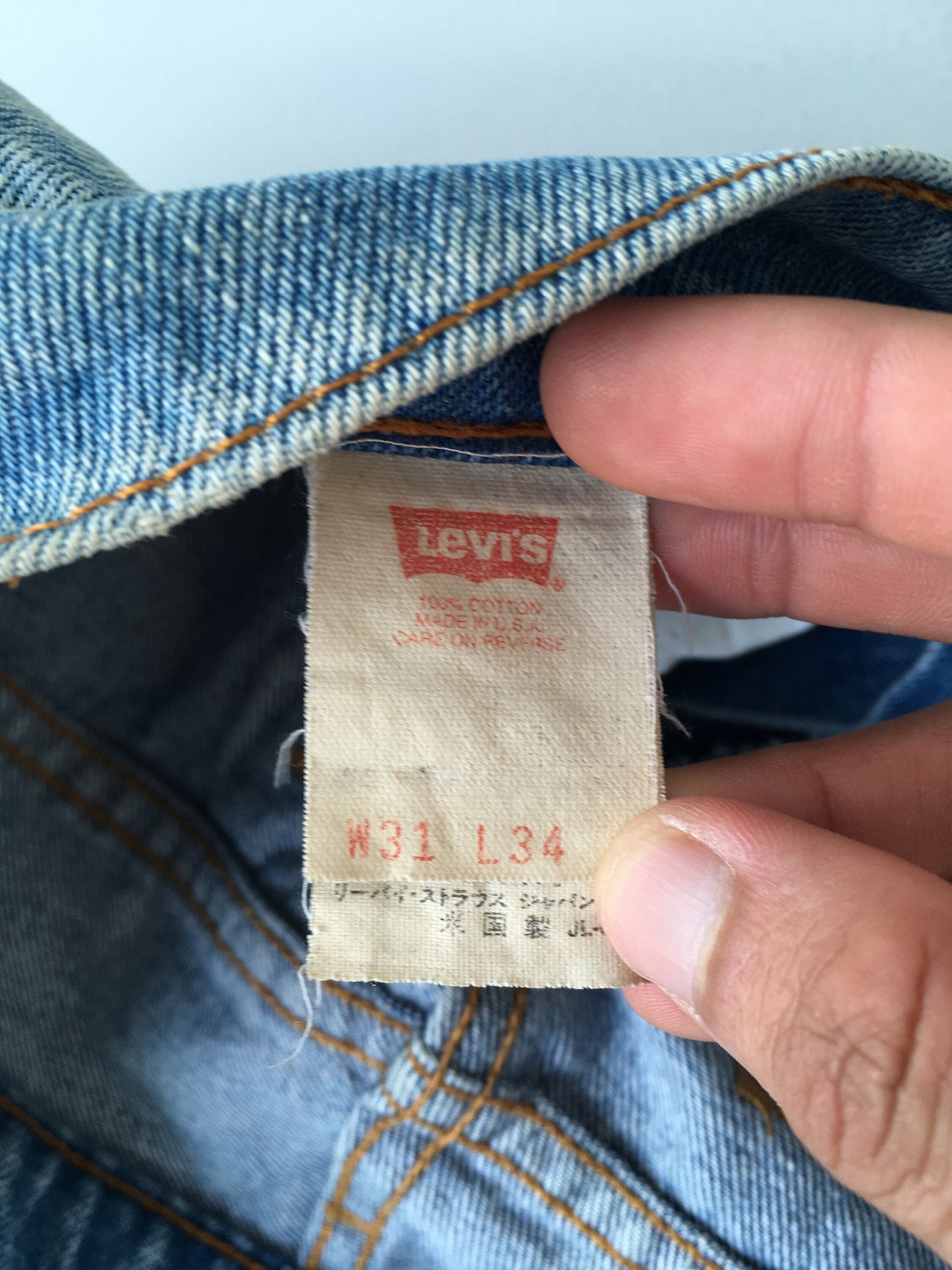 Size 30x31 Levis 501 Jeans Light Blue Washed Jeans