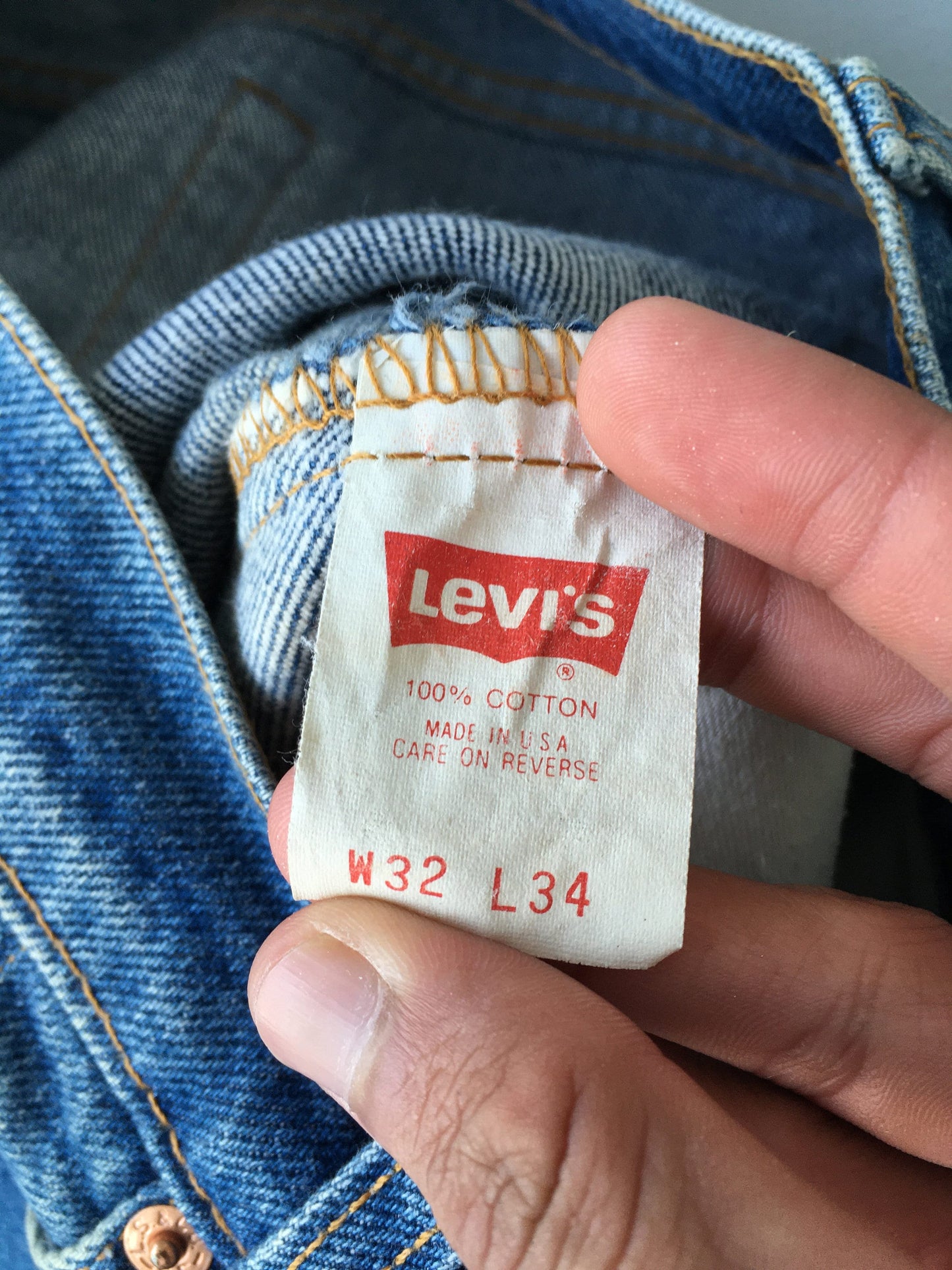 Size 30x27.5 Levis 505 Regular Fit Stonewash Jeans