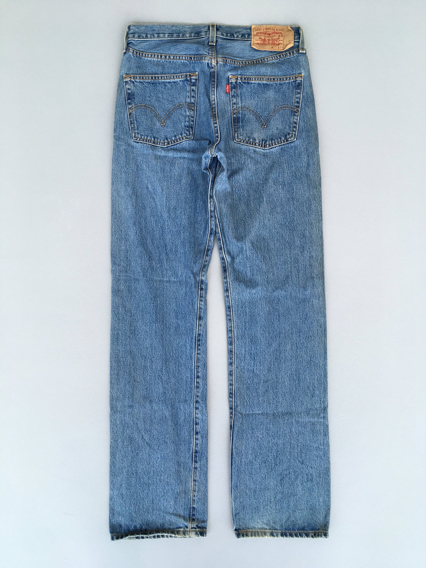 Size 28x33 Levi's 501 Faded Blue Dirty Jeans