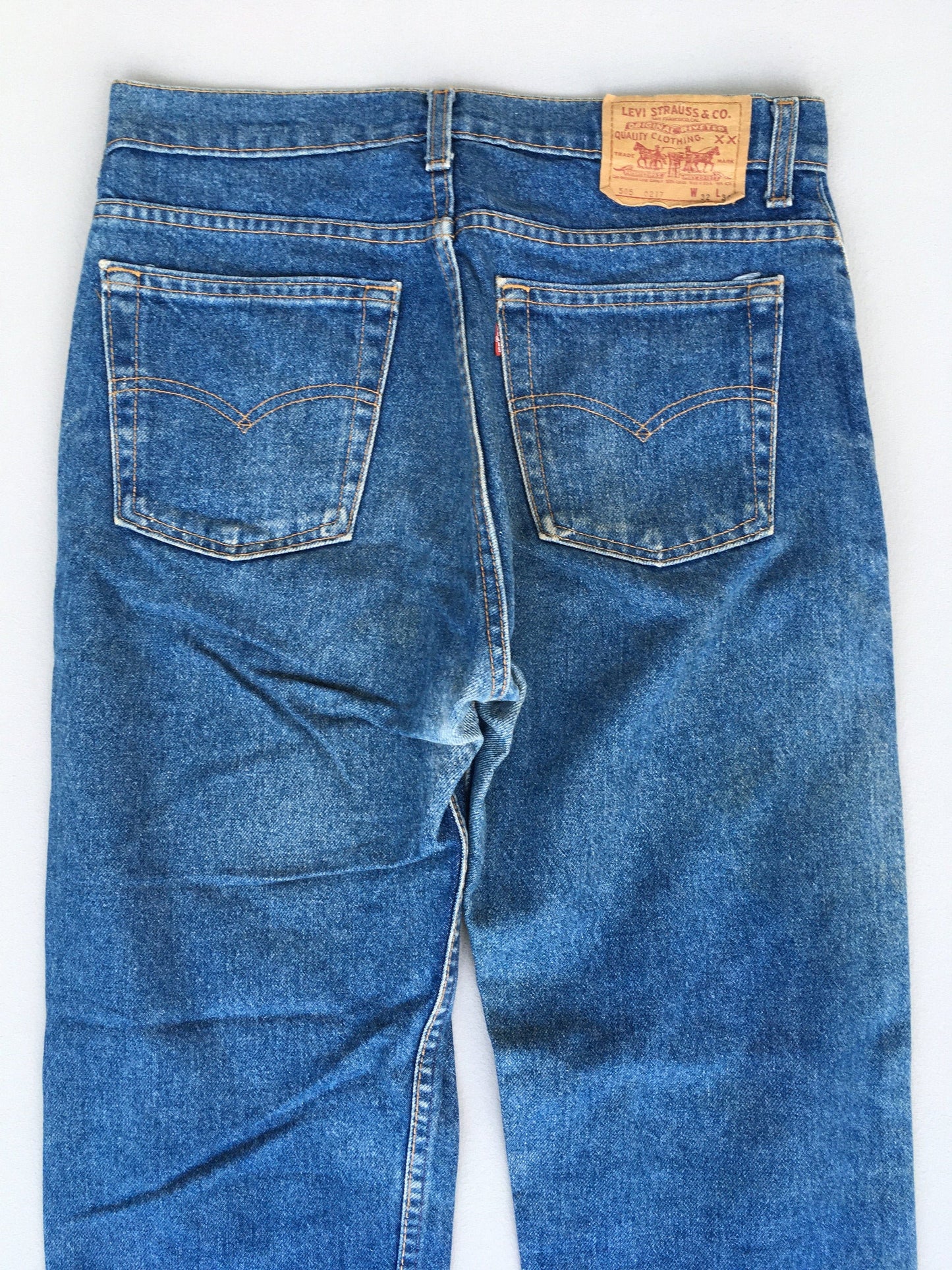 Size 30x27.5 Levis 505 Regular Fit Stonewash Jeans