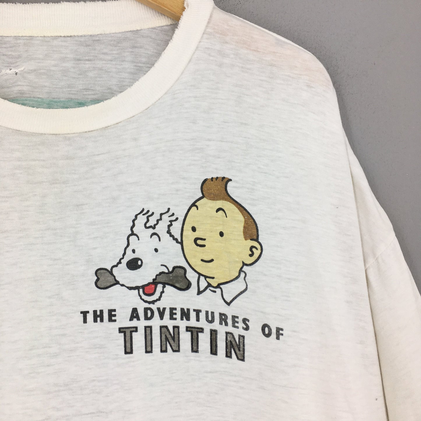The Adventures of Tintin Cartoon Tshirt Large