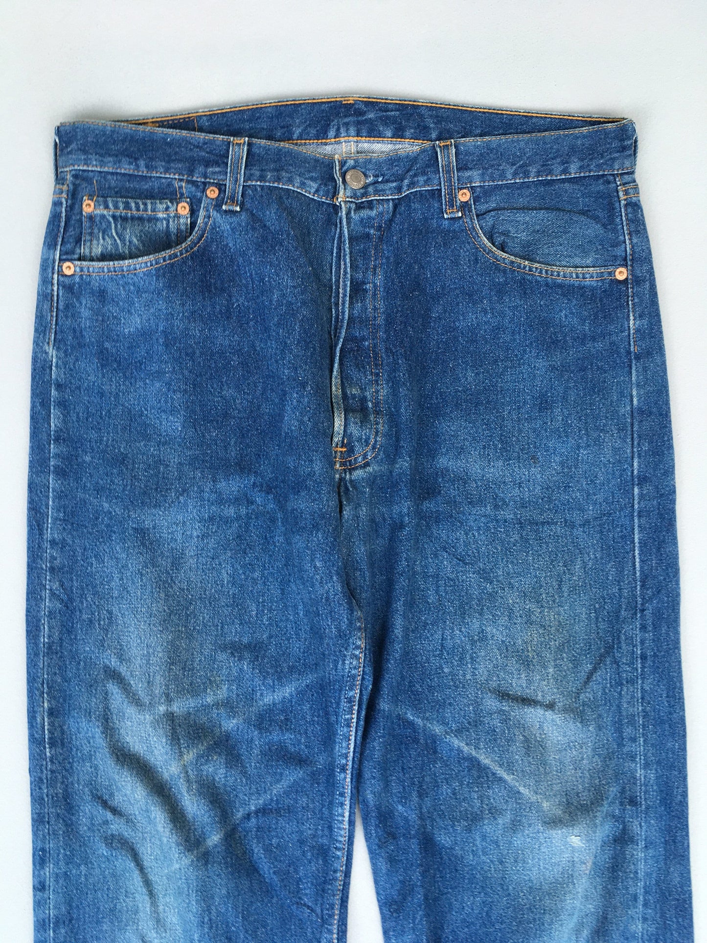 Size 35x30 Levis 501 Indigo Blue Jeans