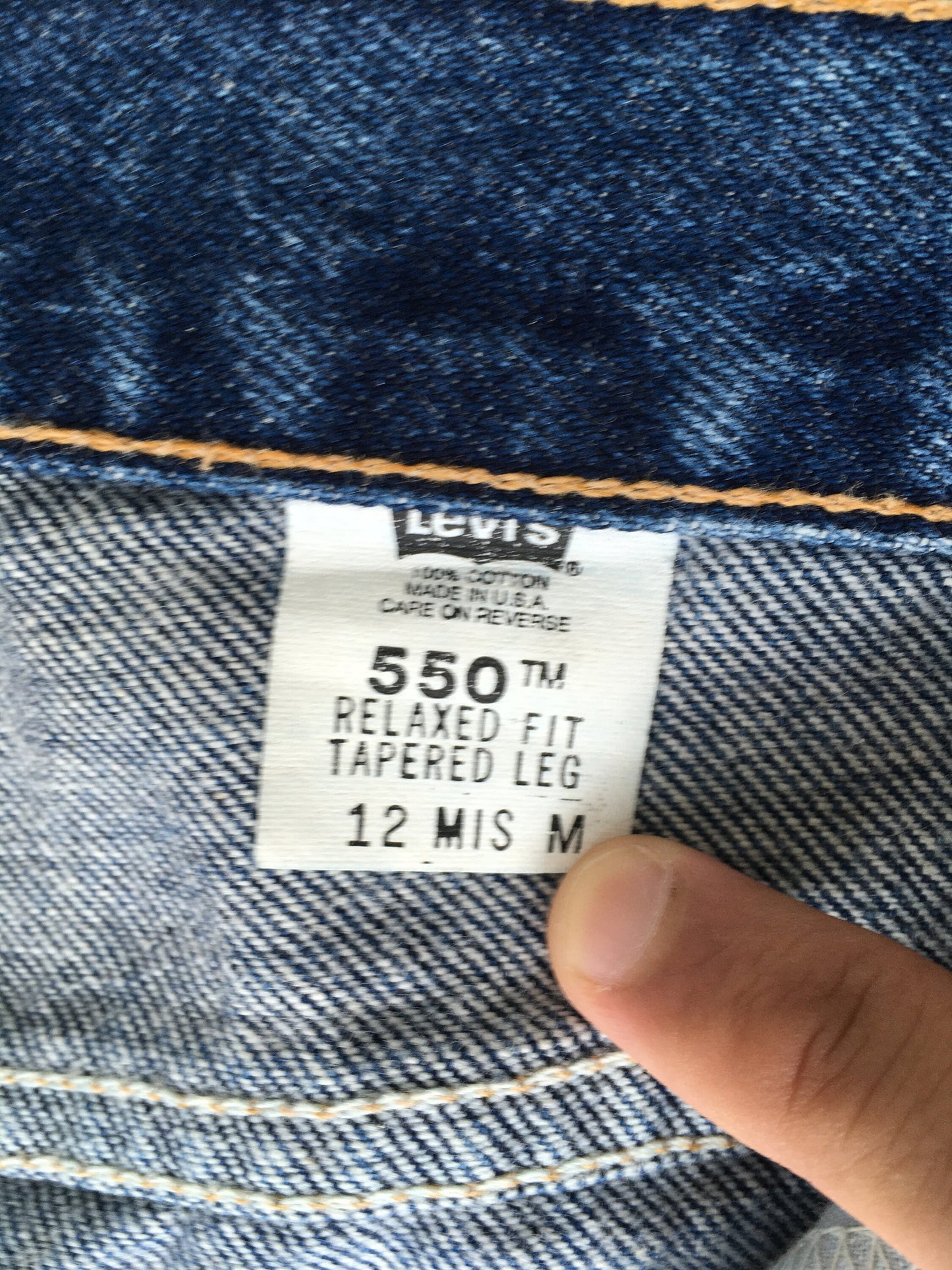 Size 28x26.5 Levis 550 Jeans Relaxed Fit