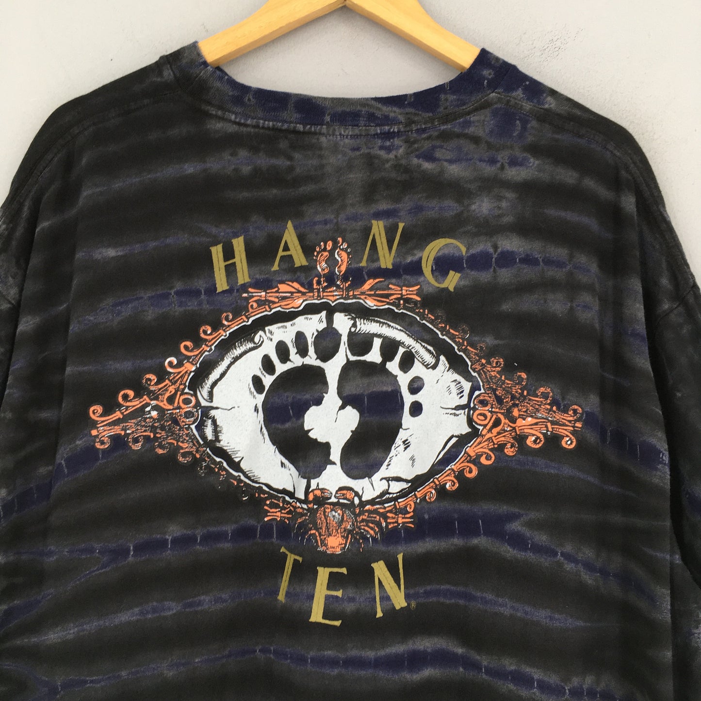 Hang Ten Multicolor Tie Dye Black Tshirt Xlarge