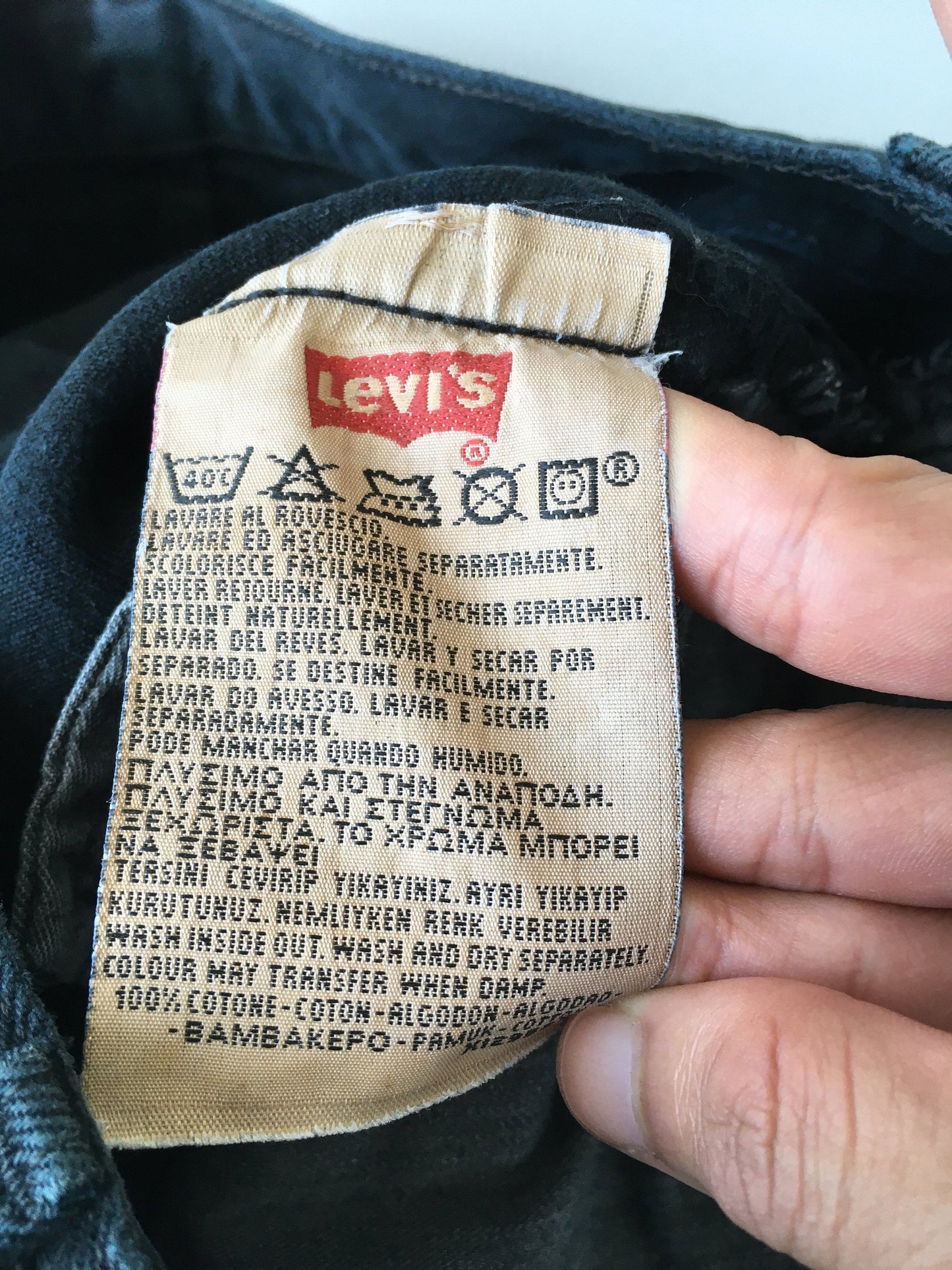 Size 28x32.5 Levis 501 Splash Painter Black Jeans