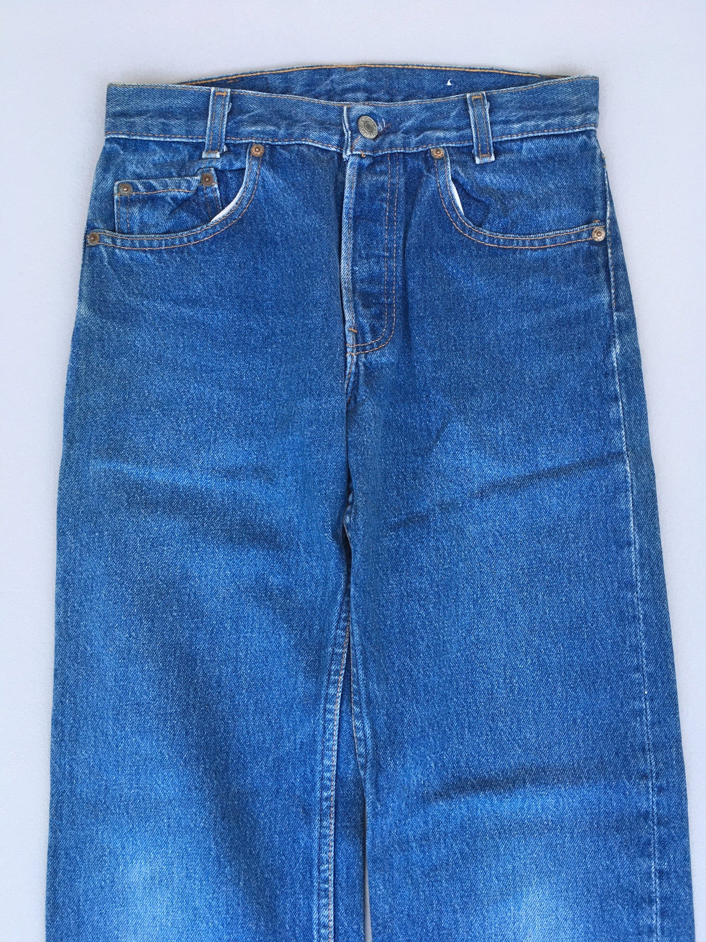 Size 27x27.5 Levis 701 Student Jeans Light Washed