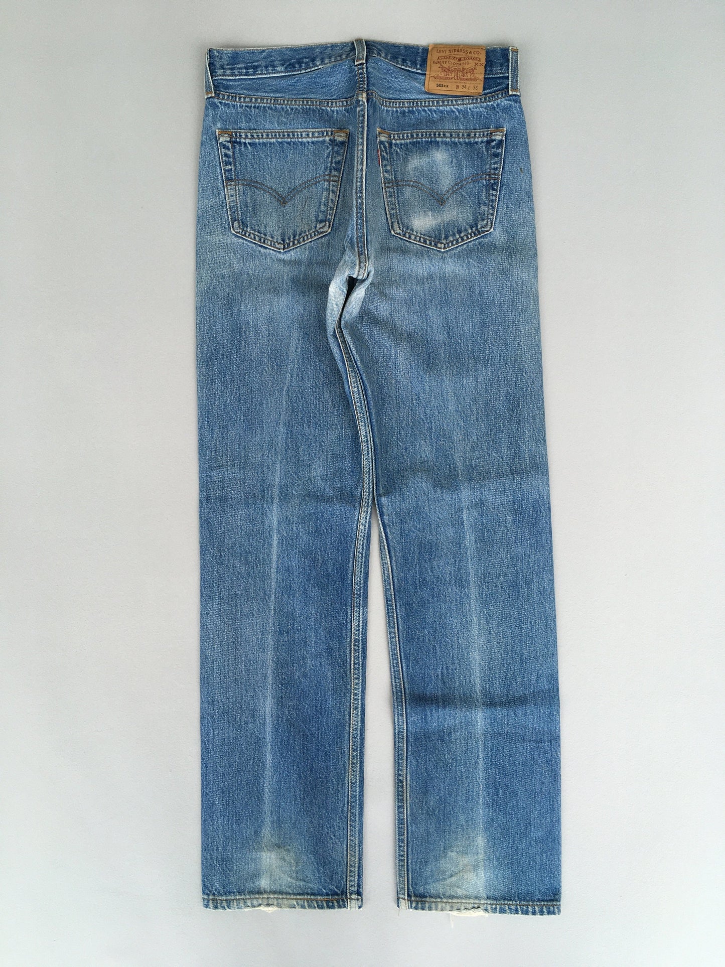 Size 31x32.5 Levis 501XX Stone Washed Jeans