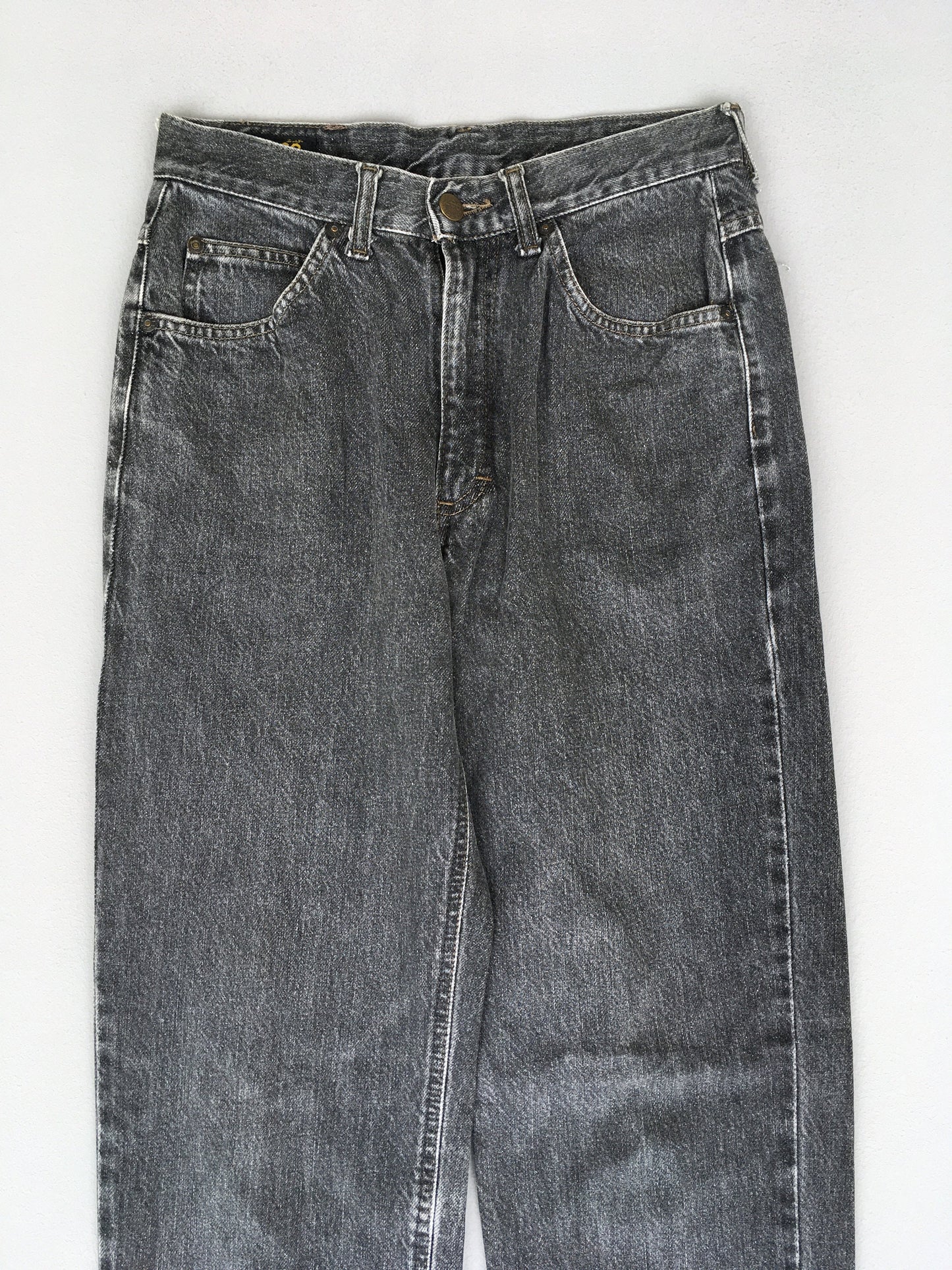 Lee Riders Ash Gray Stone Washed Jeans Size 26x30.5