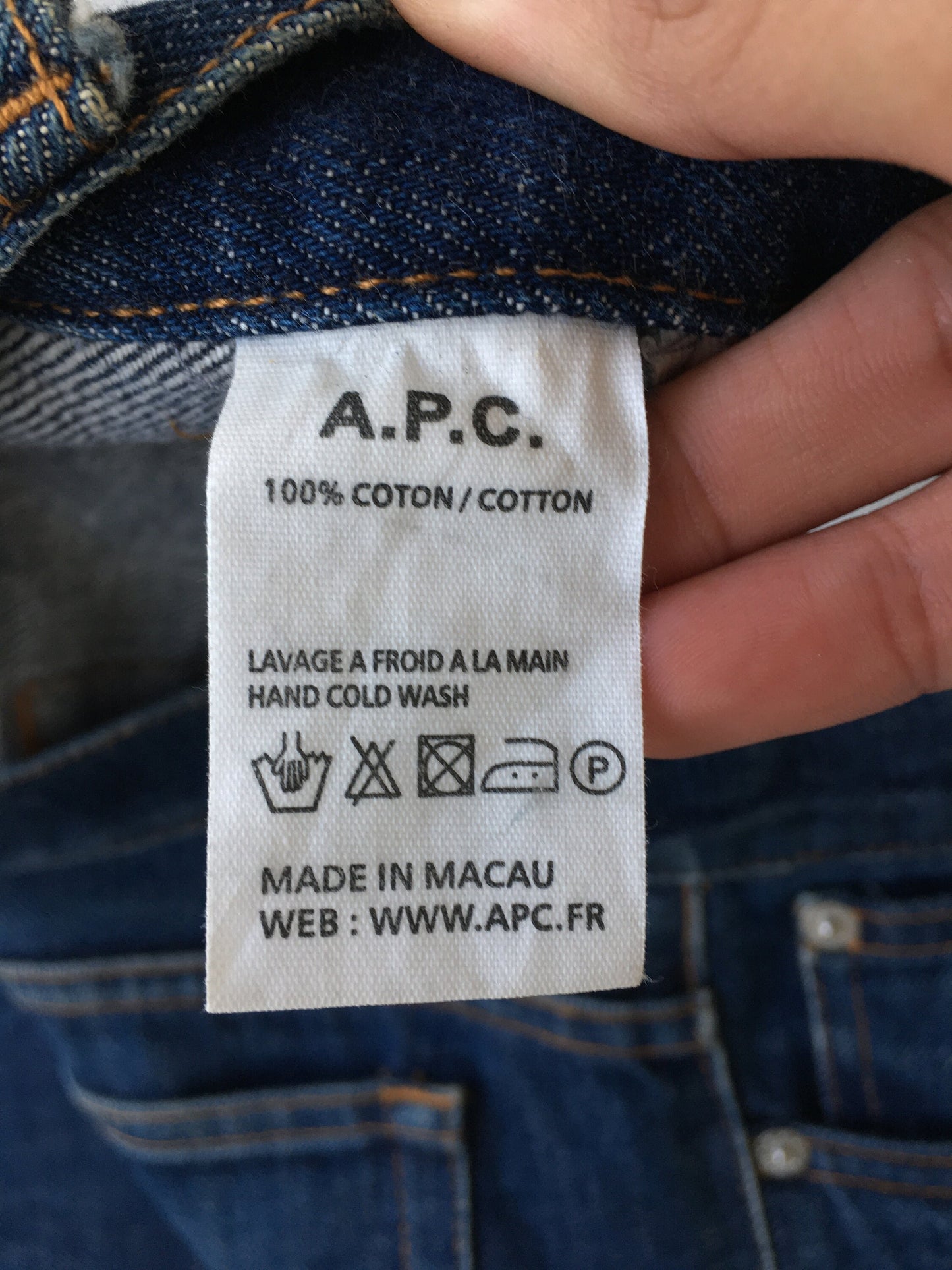 APC France Redline Selvedge Jeans Size 32x34