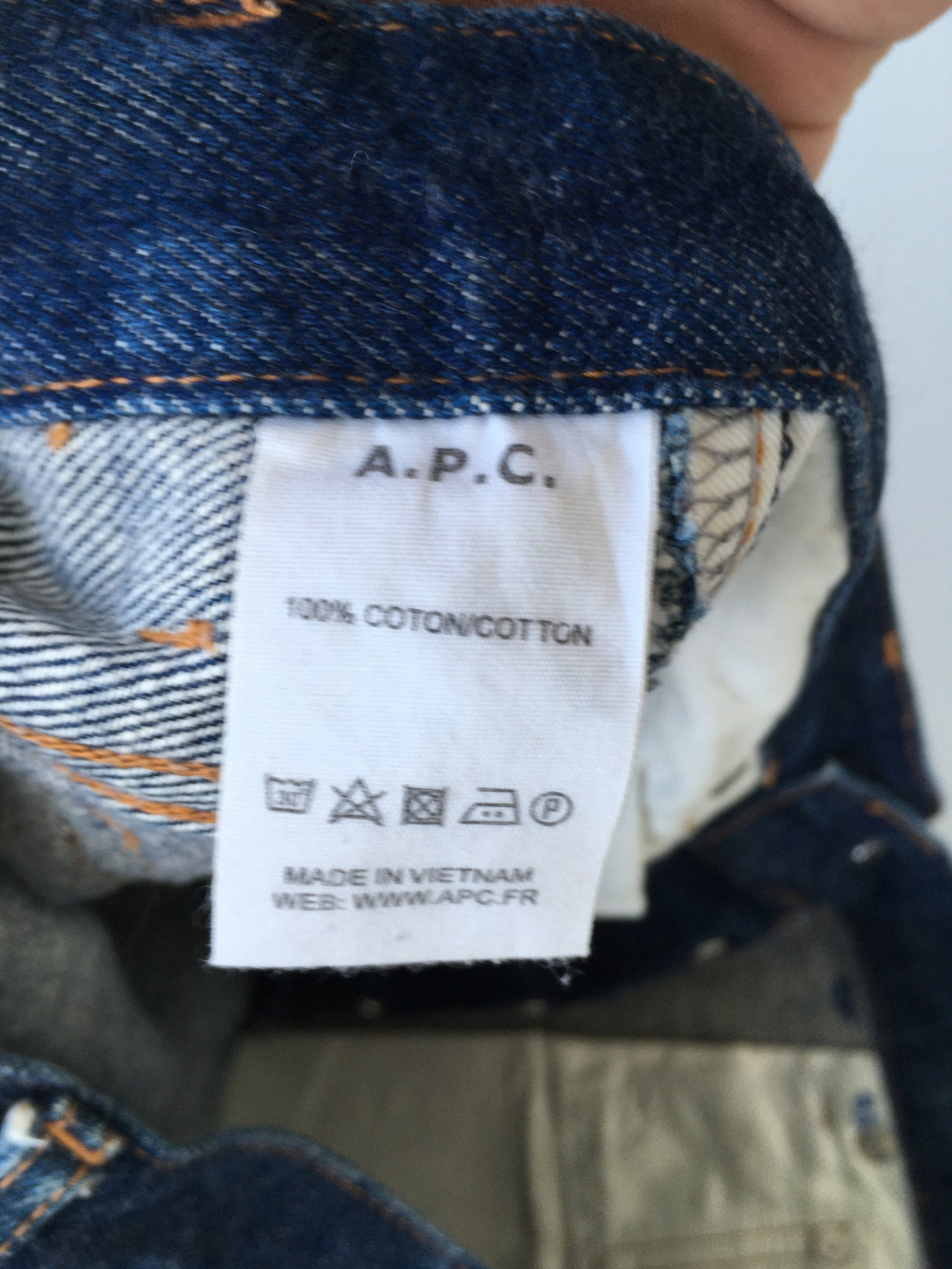 APC France Indigo Blue Selvedge Jeans Size 32x29