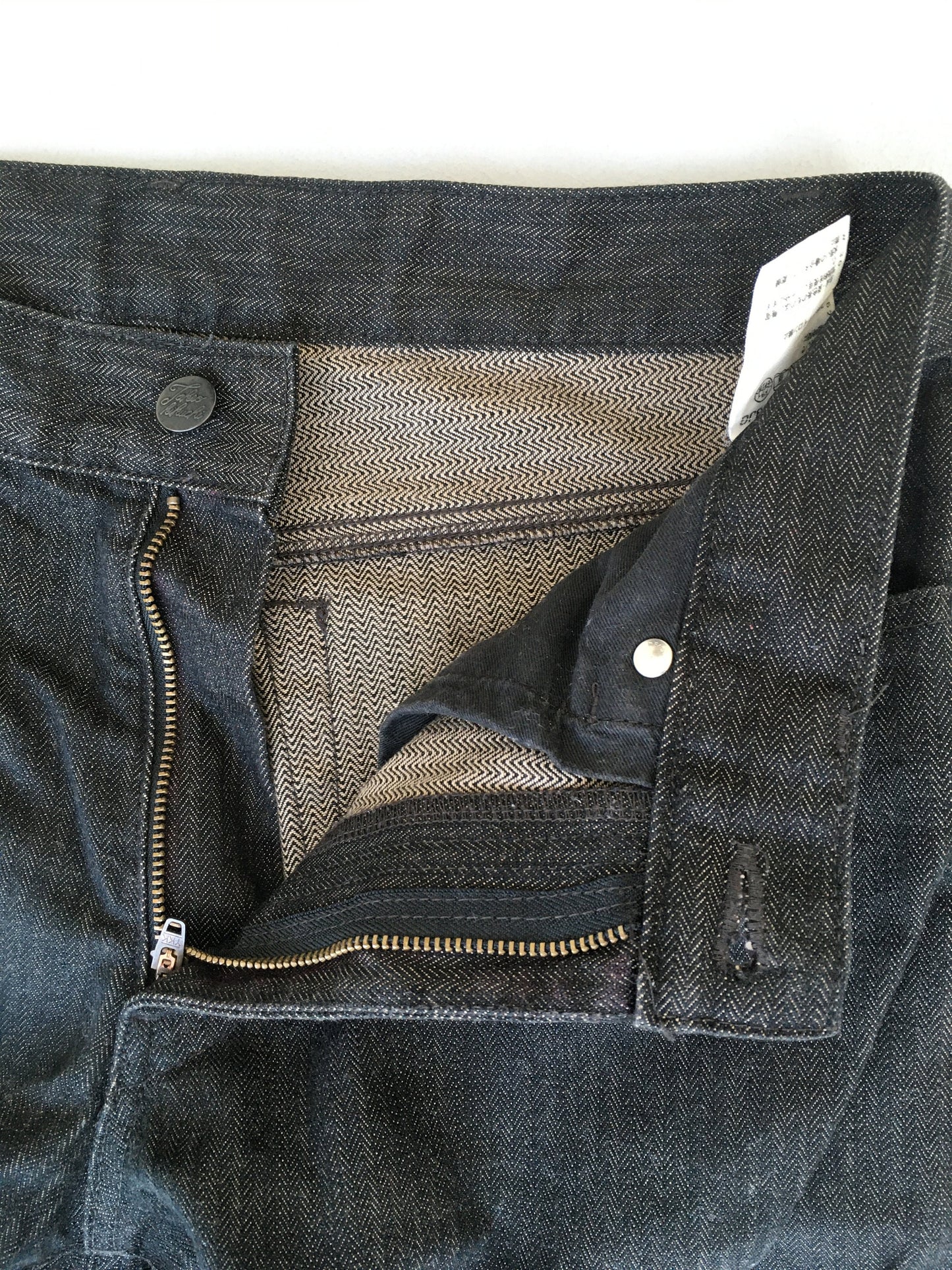 Takeo Kikuchi Japanese Herringbone Twill HBT Jeans Size 28x30.5