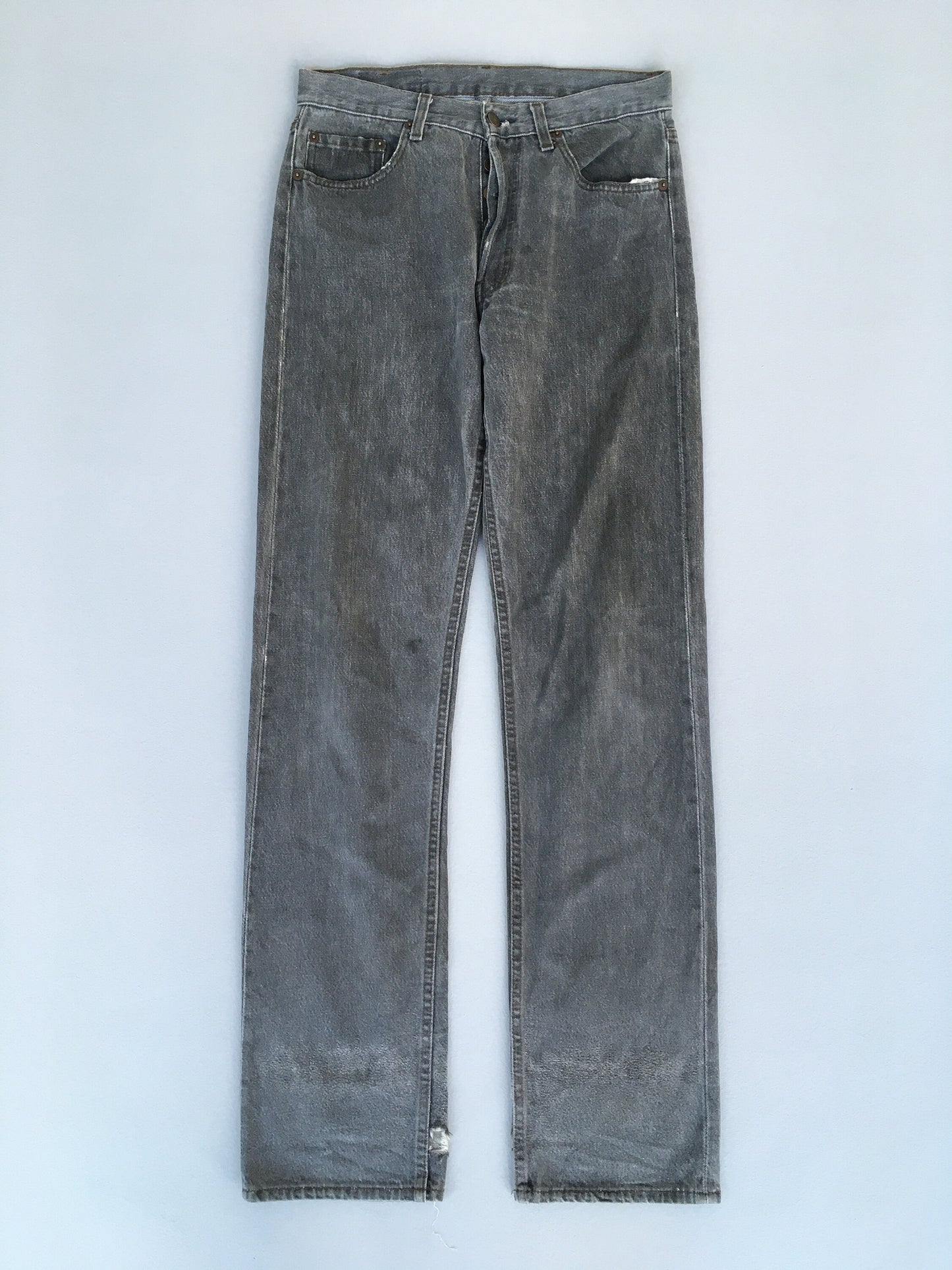 Size 30X33 Levi's 501 Ash Grey Jeans High Waisted