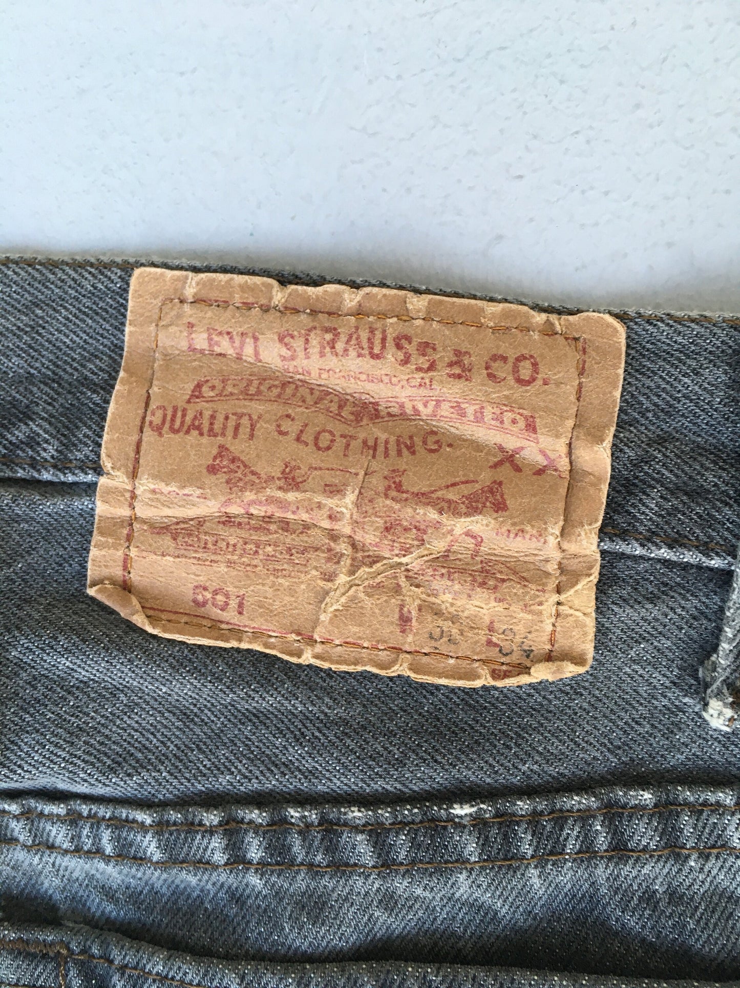 Size 30X33 Levi's 501 Ash Grey Jeans High Waisted