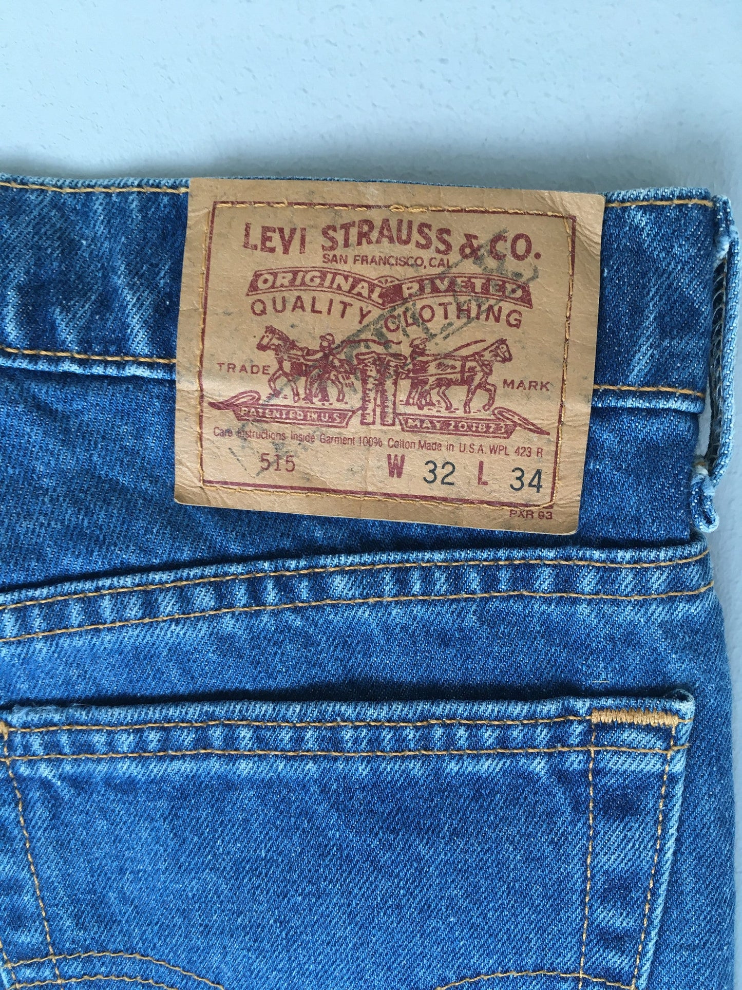 Size 30x33 Levi's 515 Stone Washed Blue Jeans