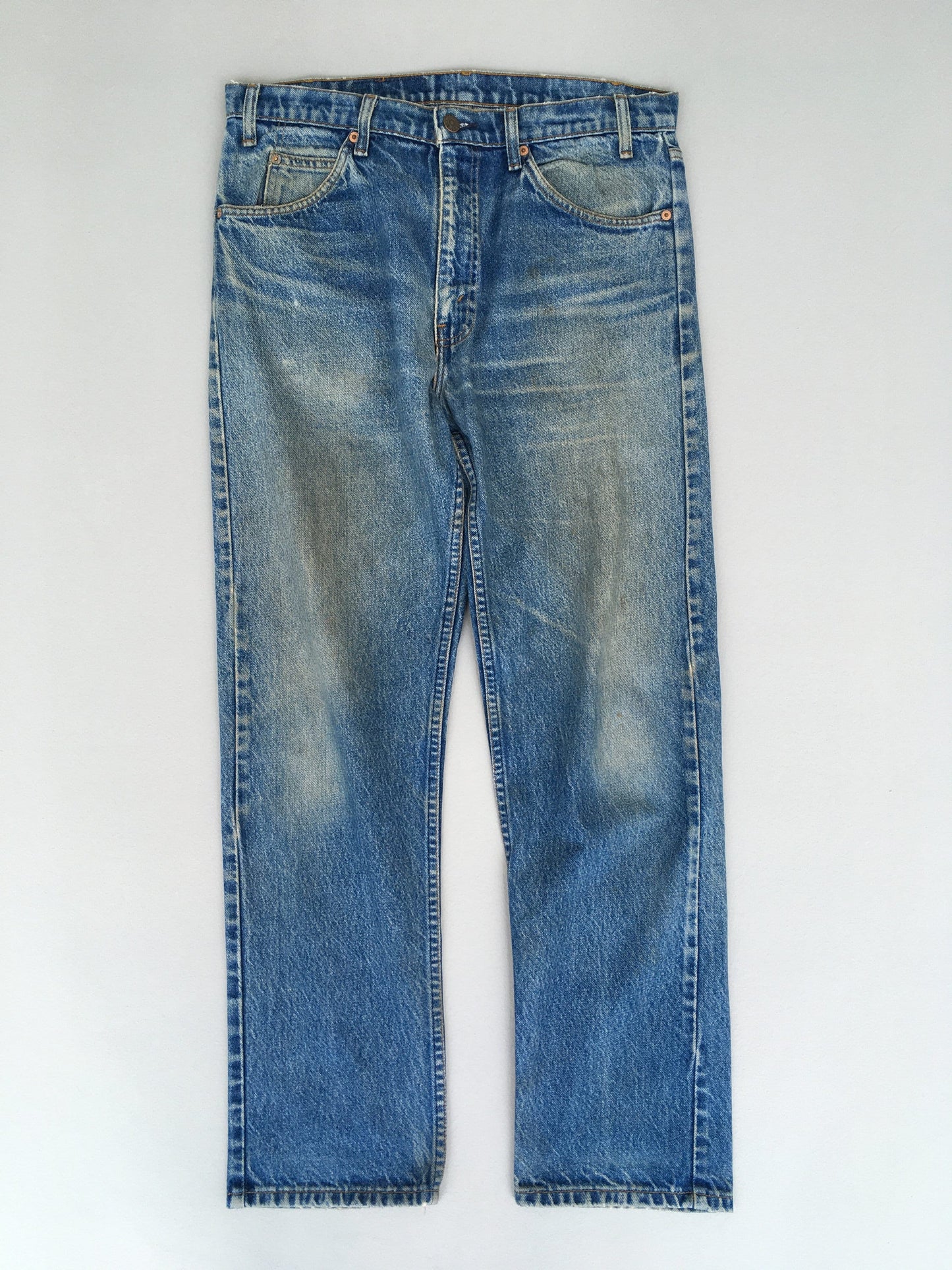 Size 32x29 Levis 505 Regular Fit Jeans Light Stonewash