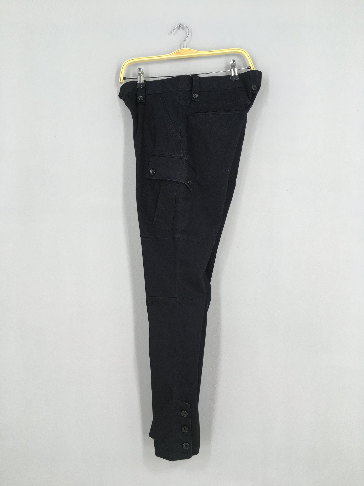 Comme Ca Men Black Cargo Pants Slim Fit Size 32x30.5