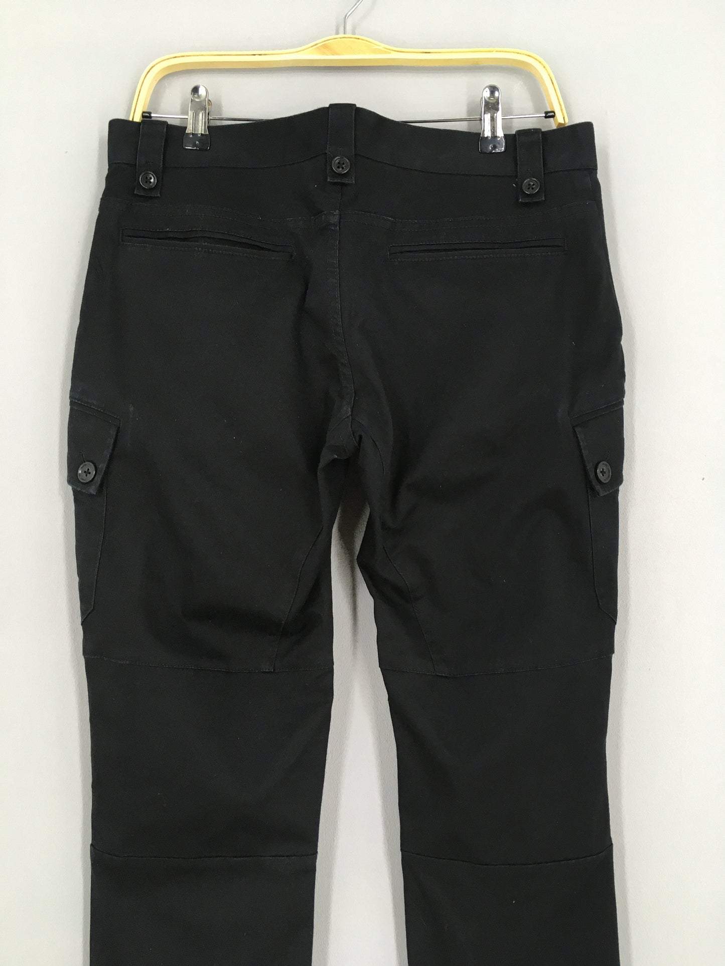 Comme Ca Men Black Cargo Pants Slim Fit Size 32x30.5